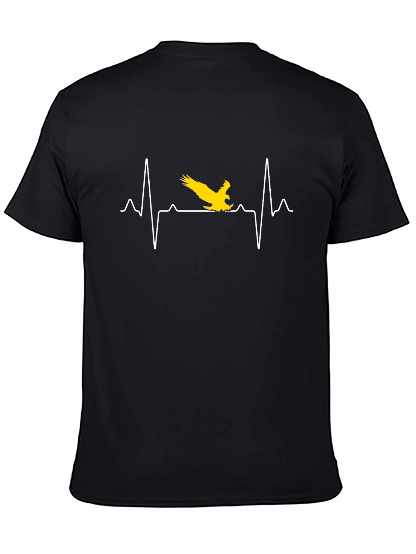 Eagle Heartbeat Graphic Tee - Black T-Shirt