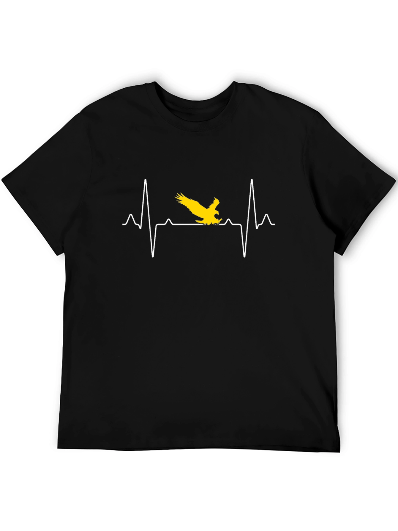 Eagle Heartbeat Graphic Tee - Black T-Shirt
