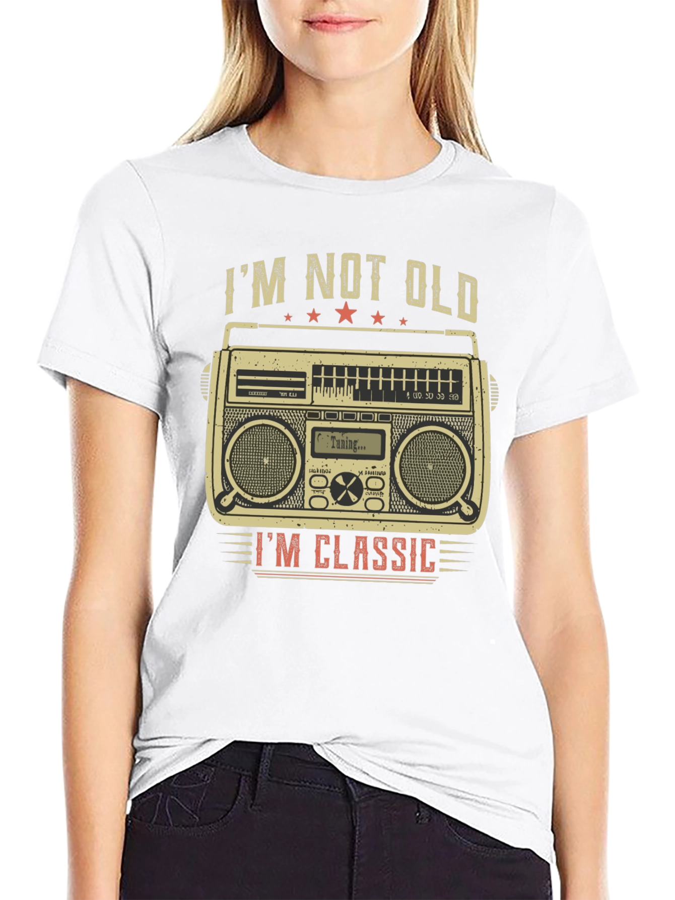 Im Not Old Im Classic Boombox Graphic Tee