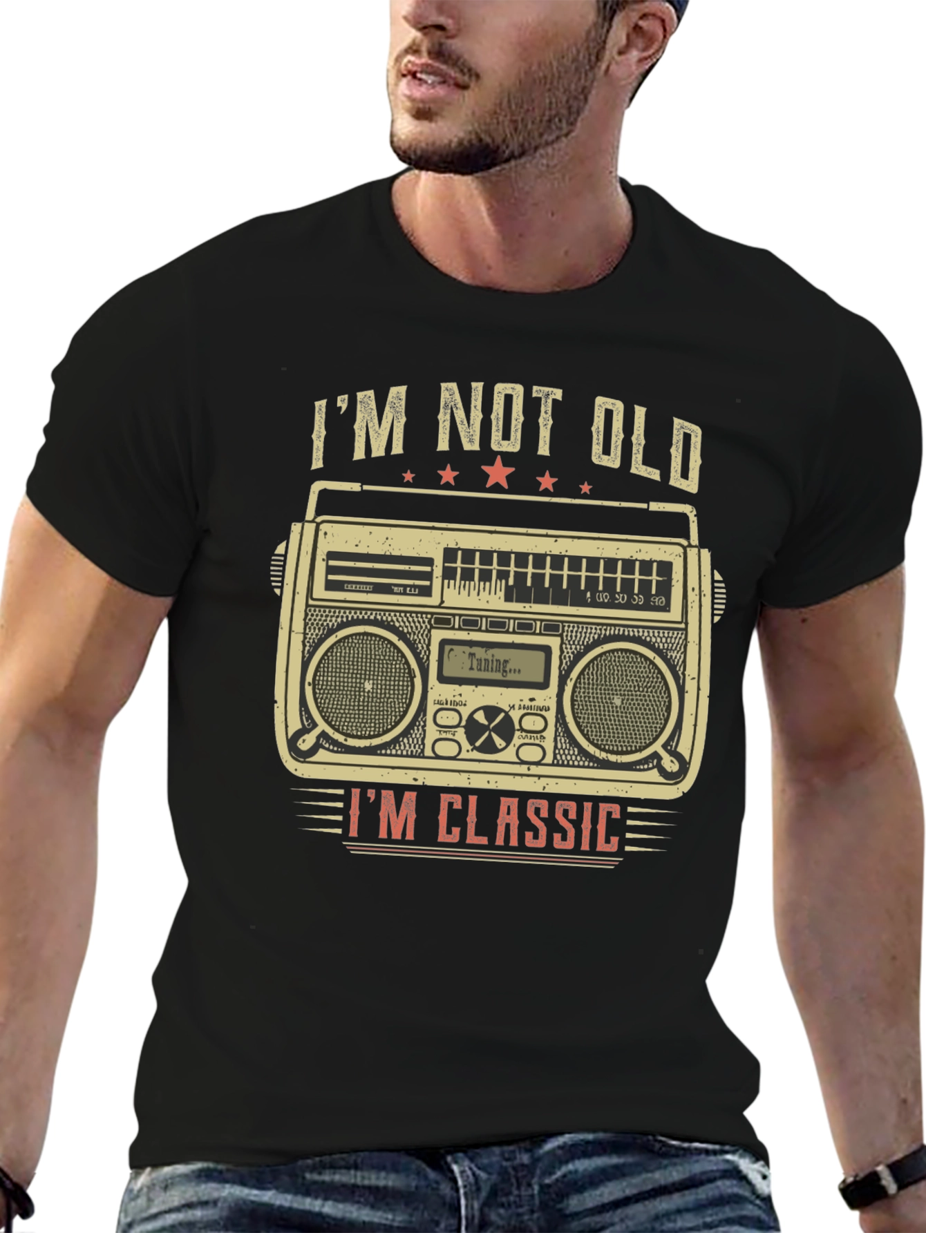 Im Not Old Im Classic Boombox Graphic Tee