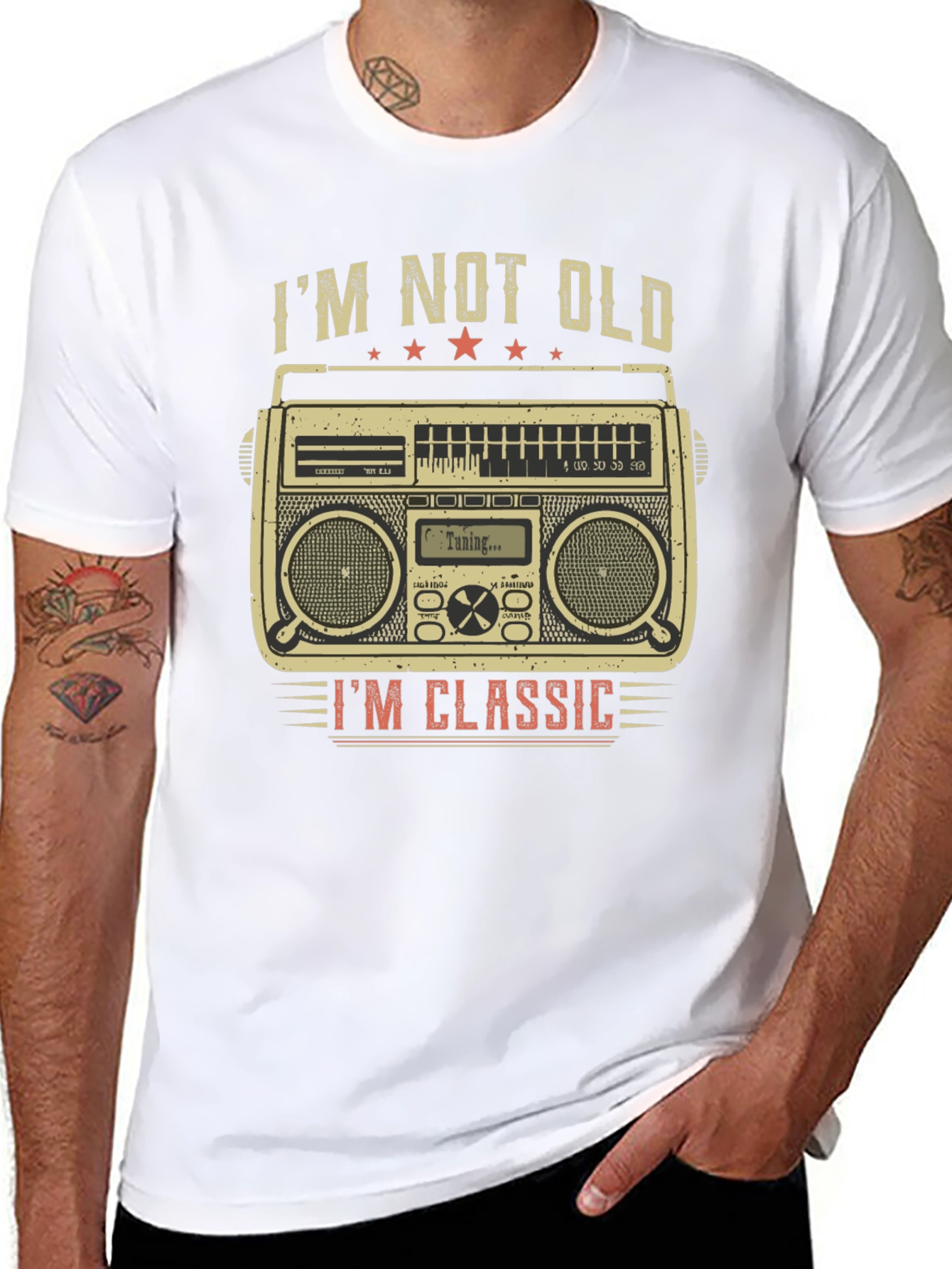 Im Not Old Im Classic Boombox Graphic Tee