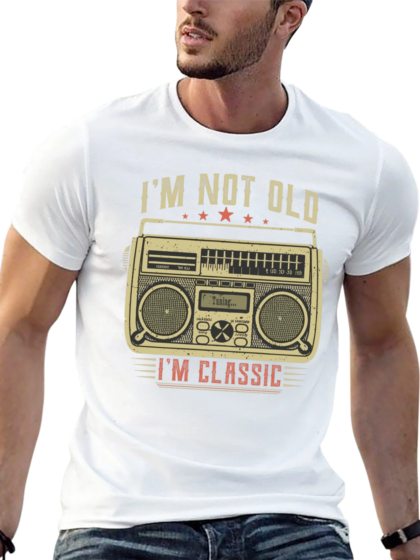 Im Not Old Im Classic Boombox Graphic Tee