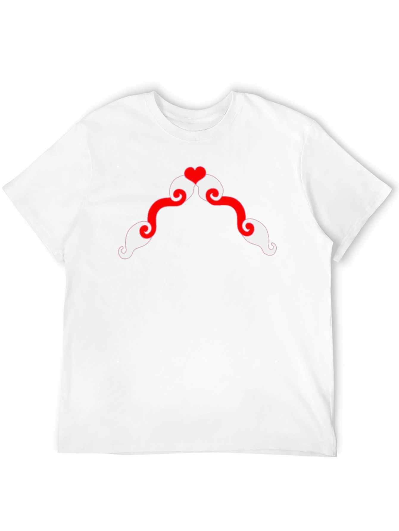 Heart Mustache Graphic Tee
