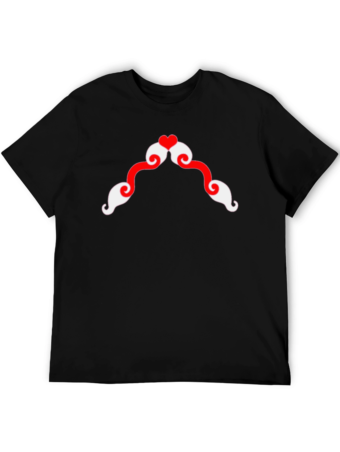 Heart Mustache Graphic Tee