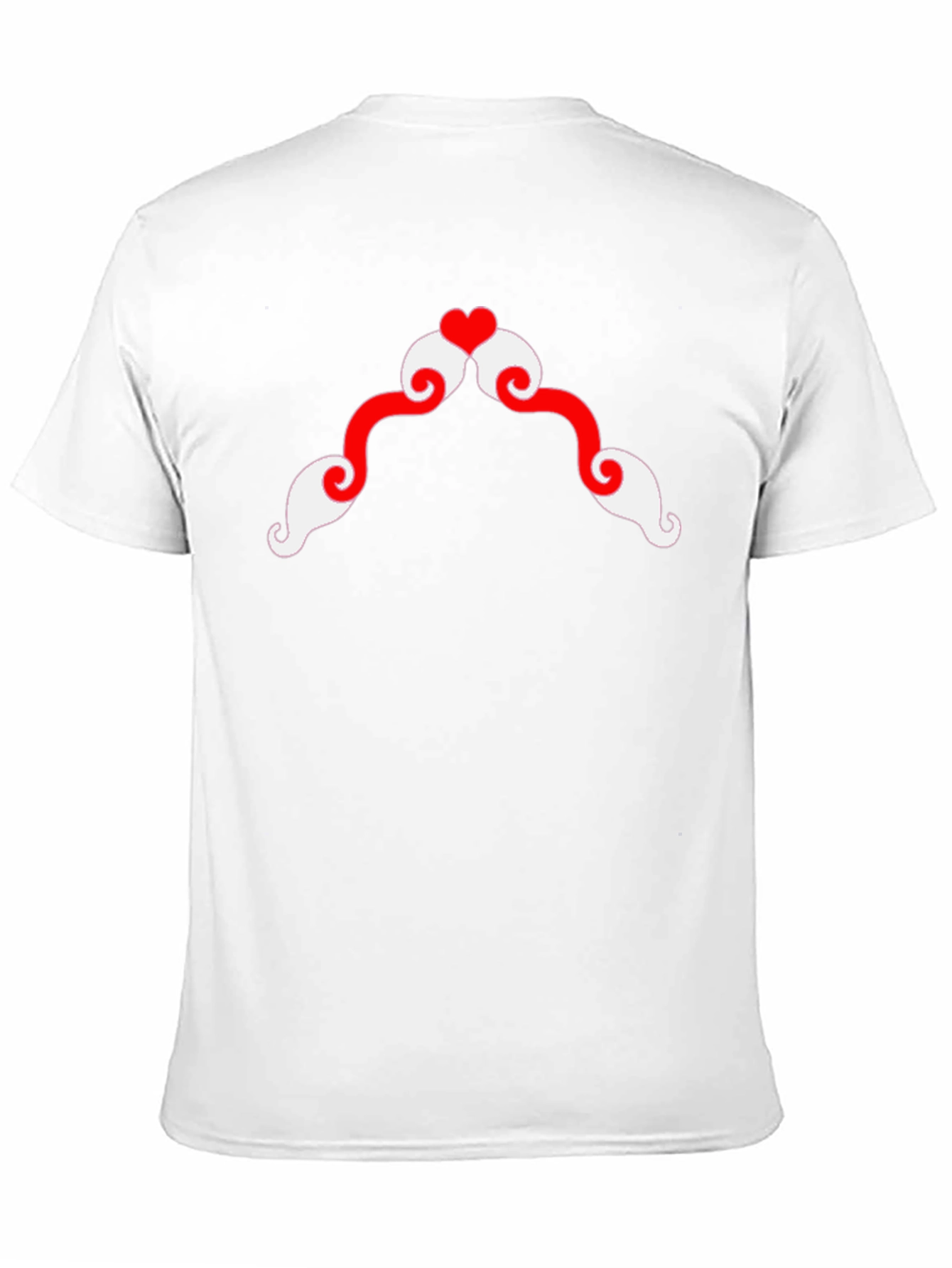 Heart Mustache Graphic Tee