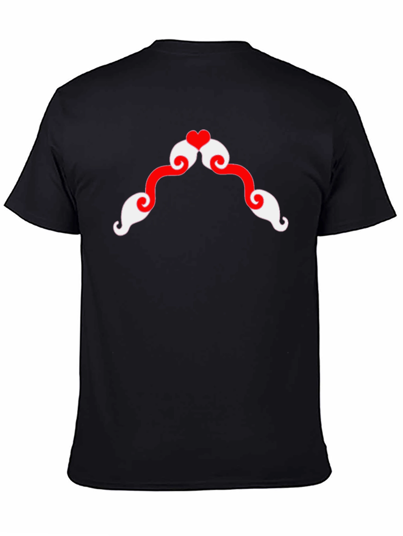 Heart Mustache Graphic Tee