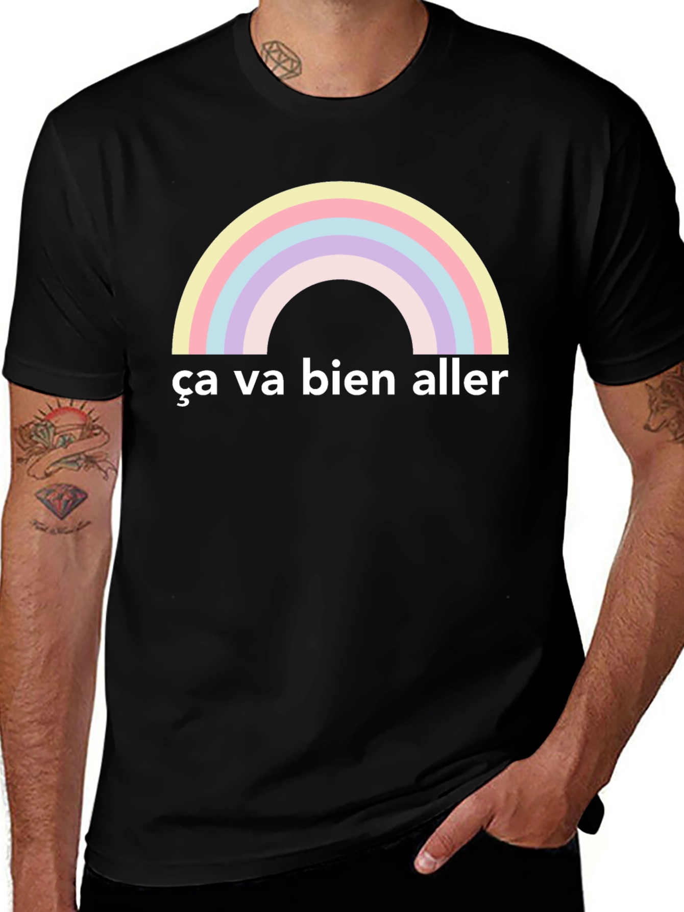 Ça Va Bien Aller Rainbow T-Shirt