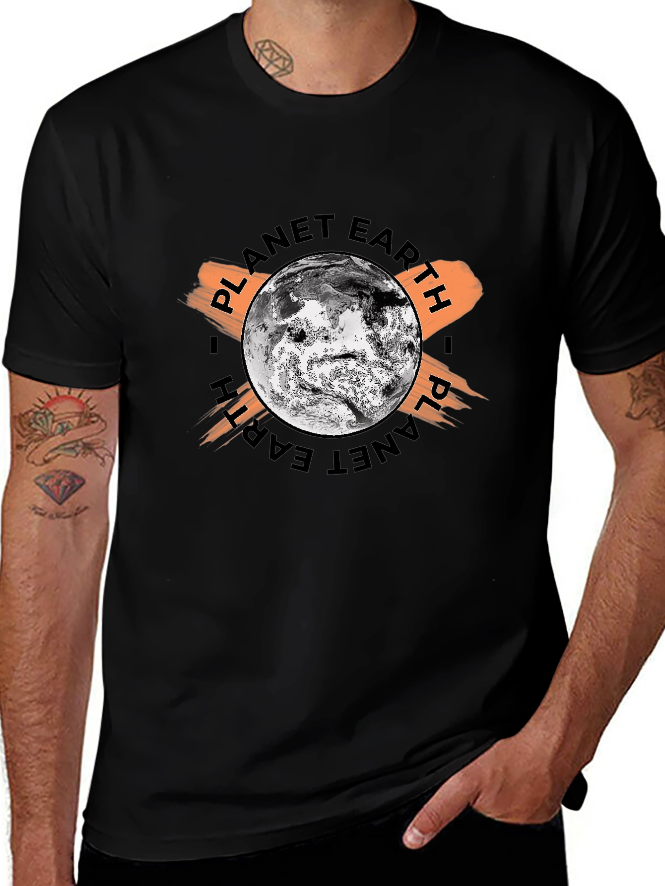 Planet Earth Graphic Tee - Black T-Shirt