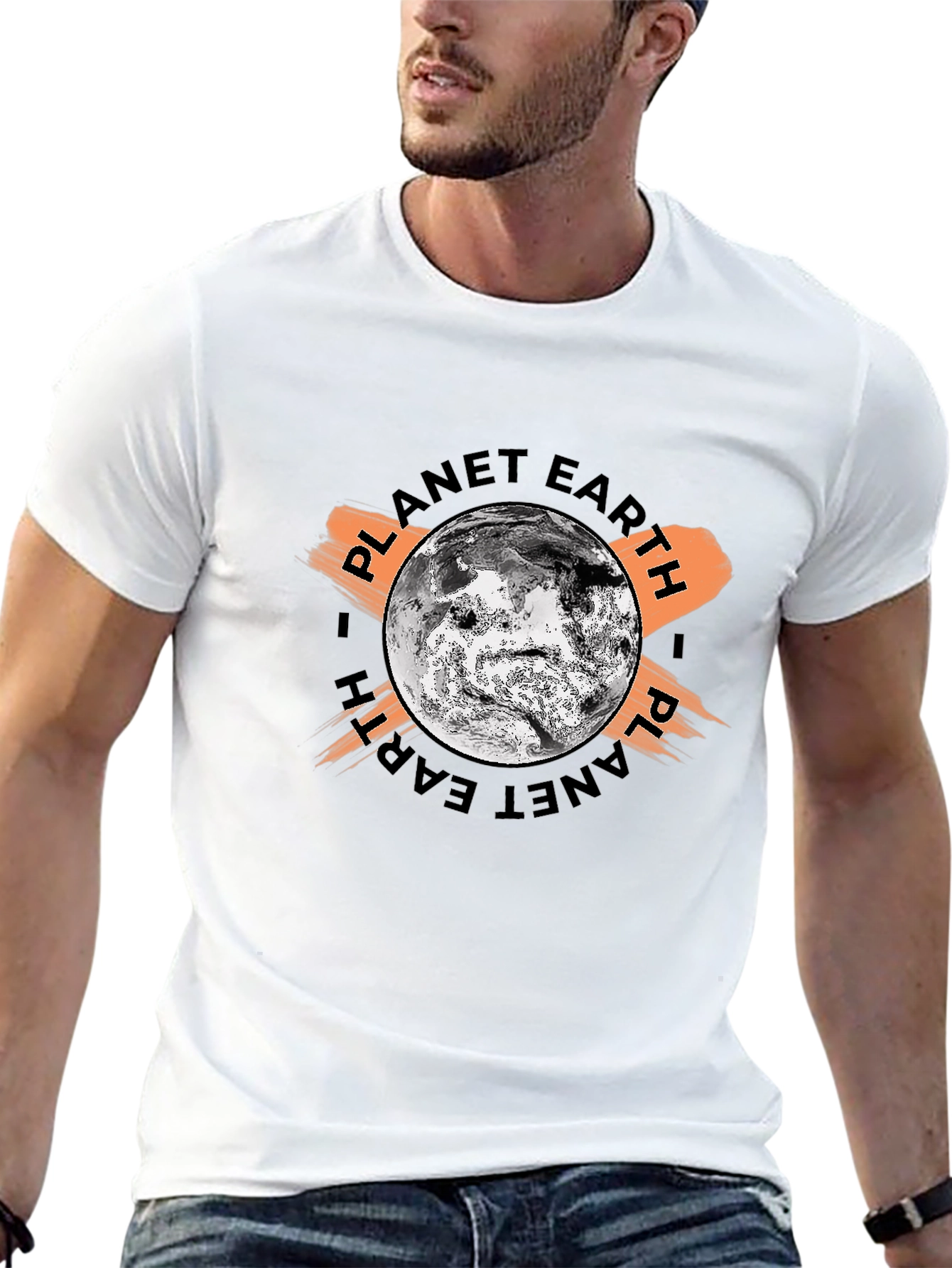 Planet Earth Graphic Tee - Black T-Shirt
