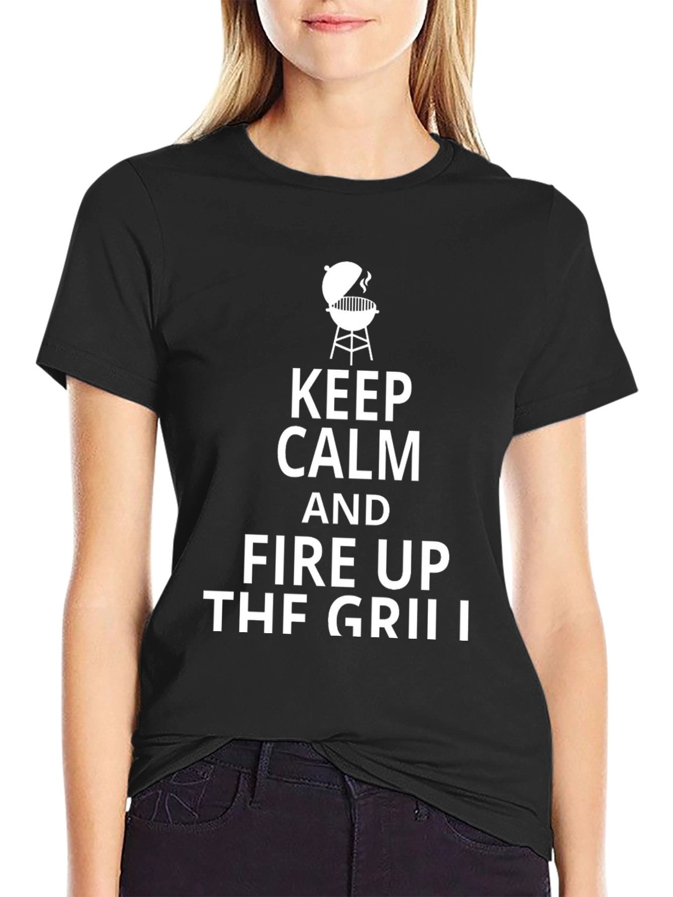 Keep Calm Grill T-Shirt - BBQ Humor Tee