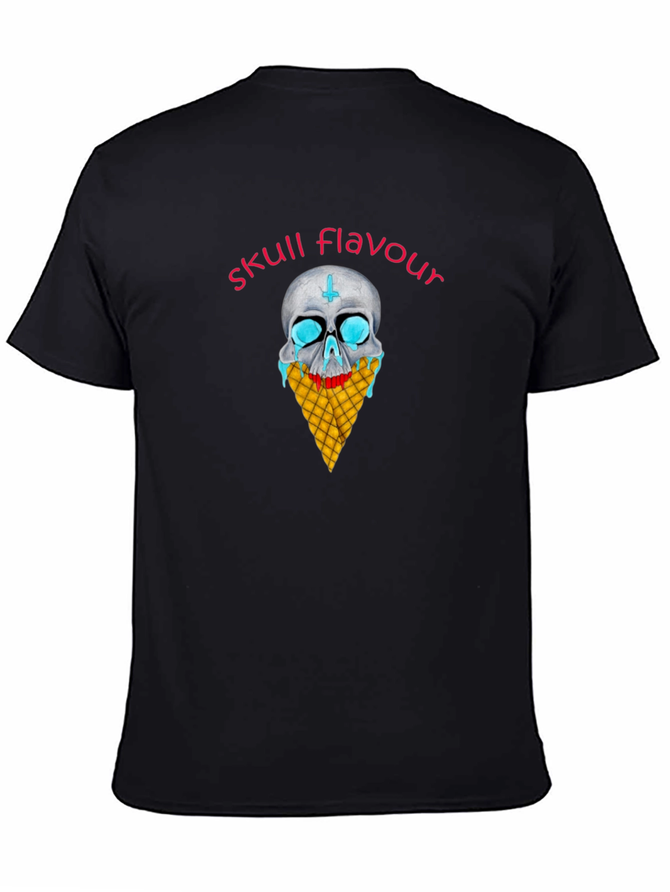 Skull Flavour Graphic Tee - Black
