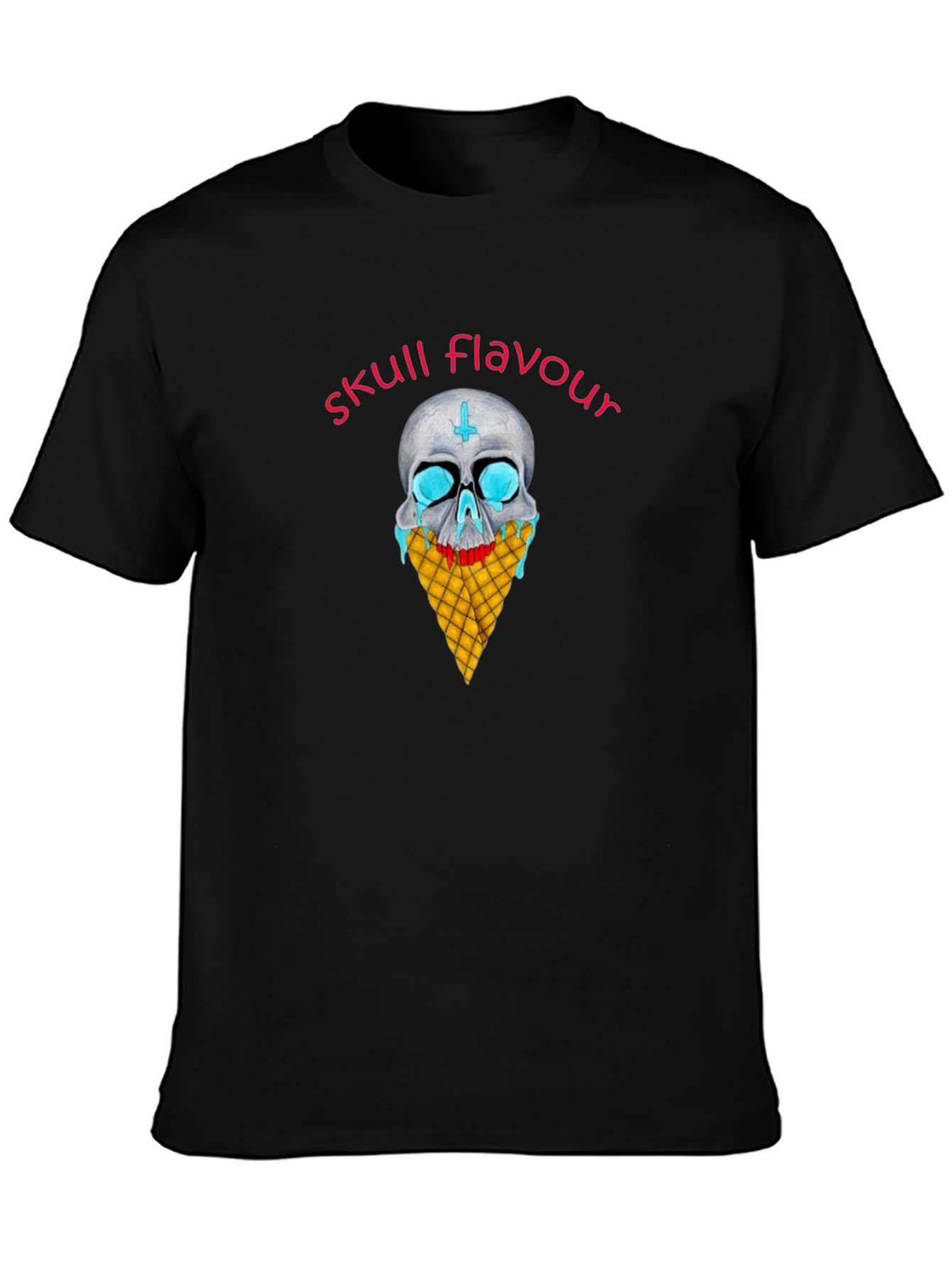 Skull Flavour Graphic Tee - Black
