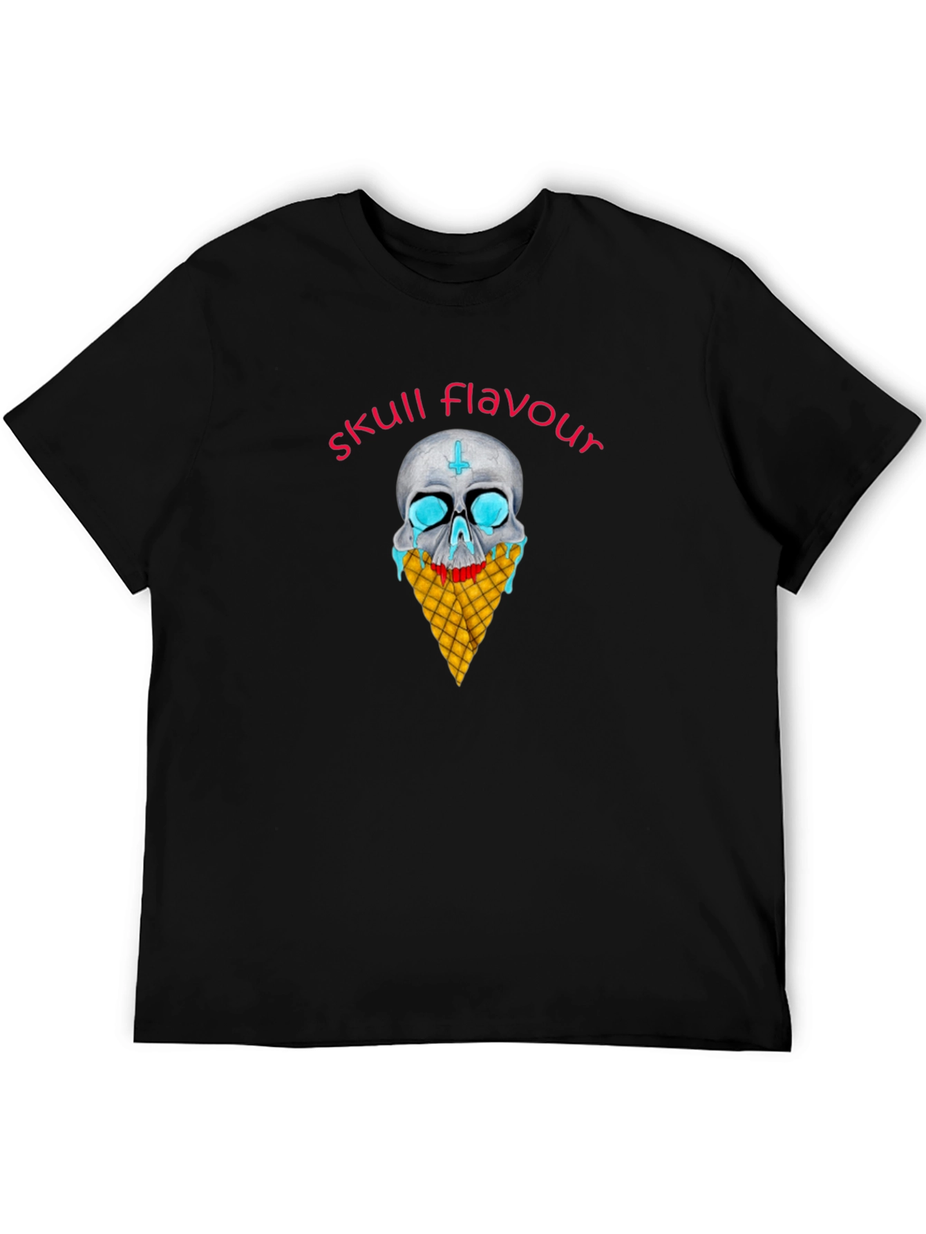 Skull Flavour Graphic Tee - Black