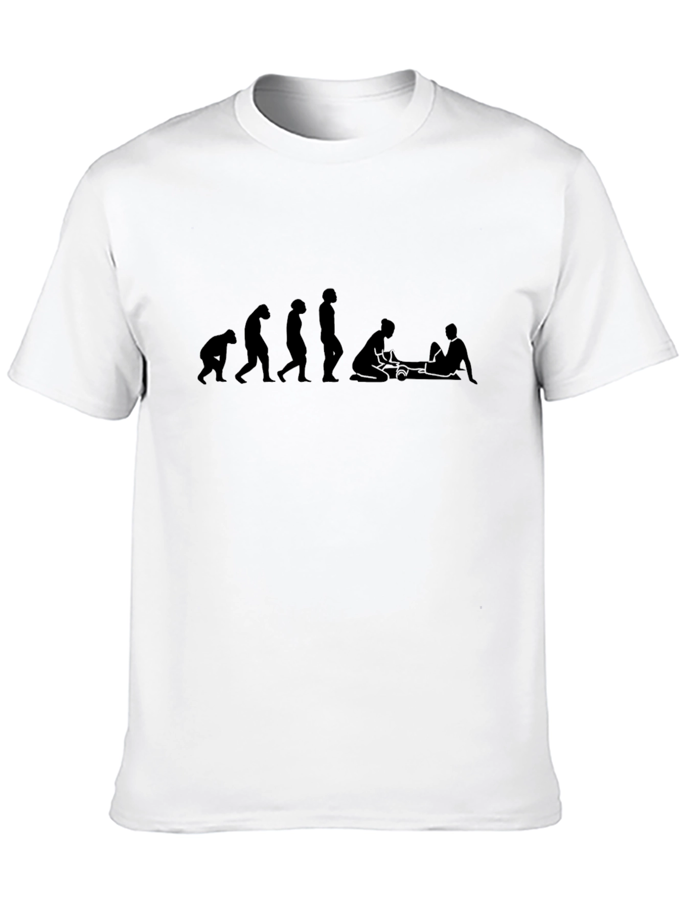 Evolution of Massage Black T-Shirt