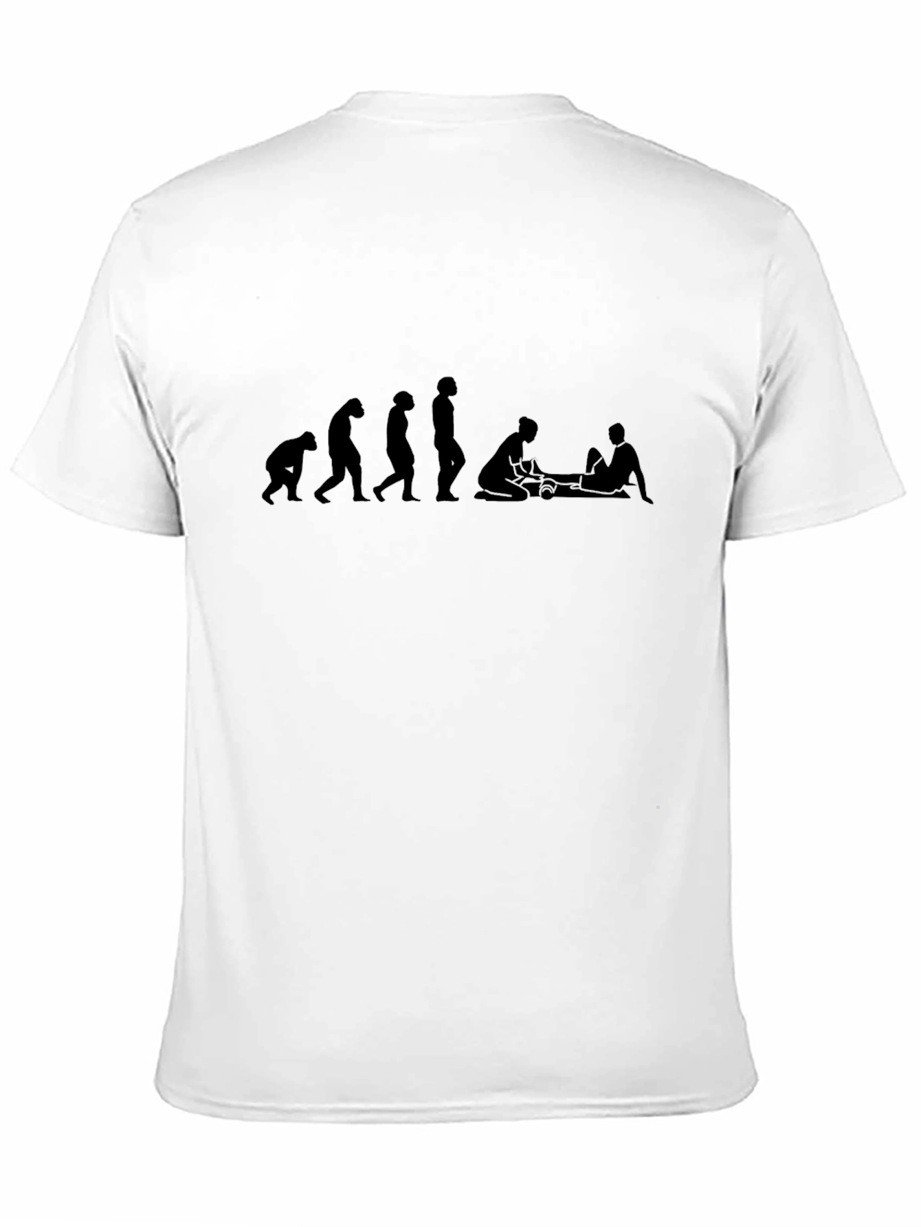 Evolution of Massage Black T-Shirt