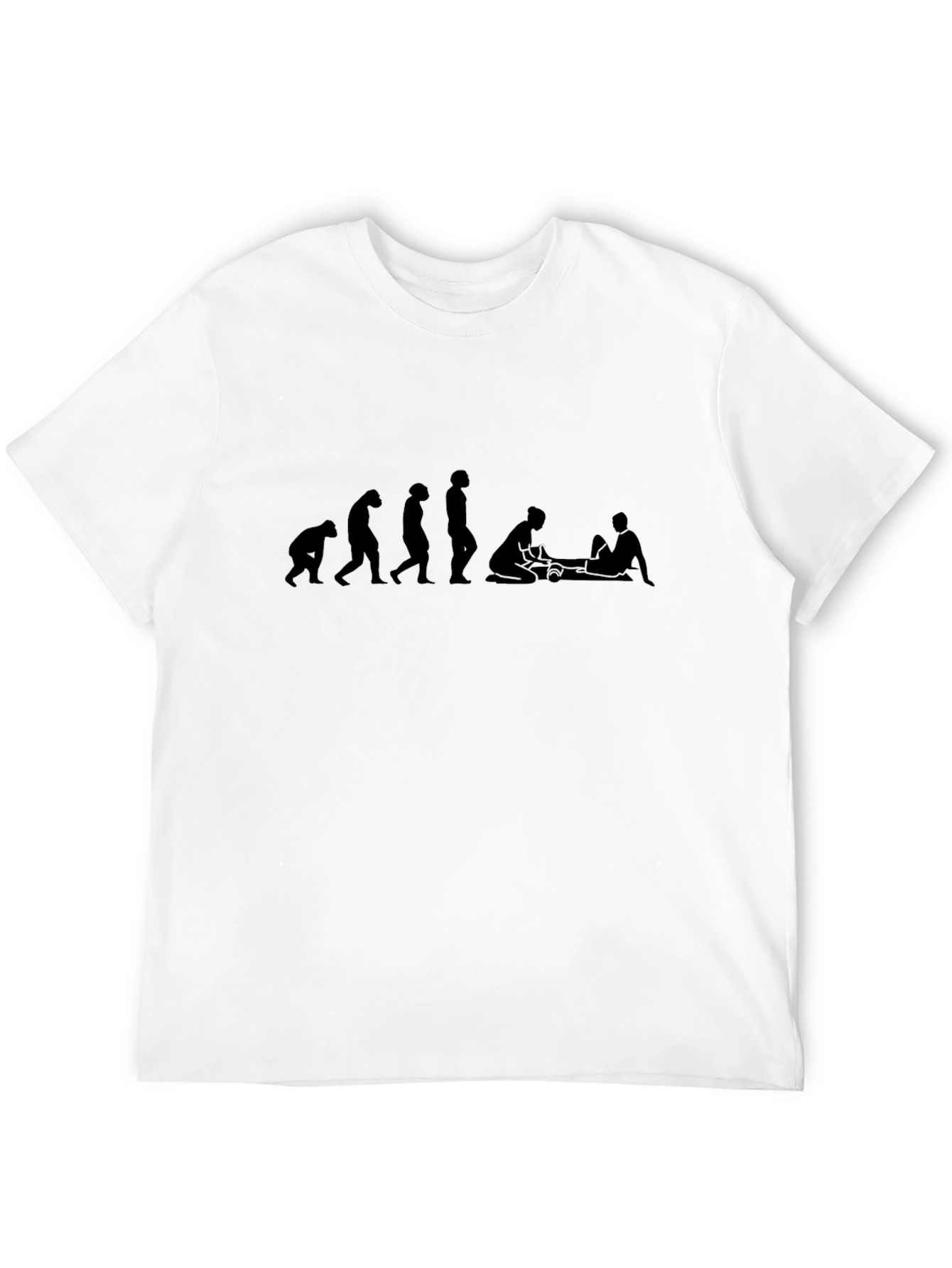 Evolution of Massage Black T-Shirt