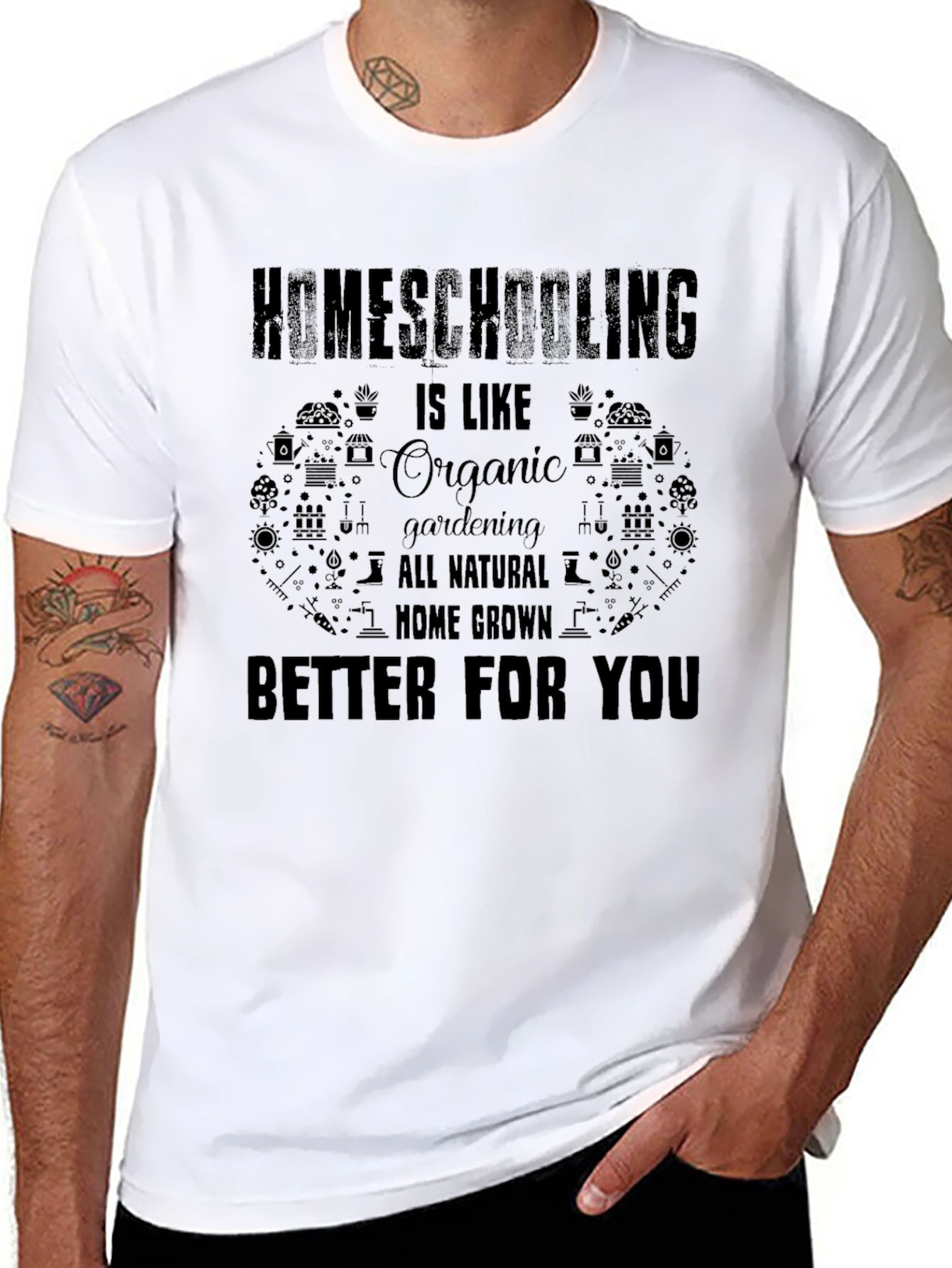 Homeschooling Organic Gardening T-Shirt
