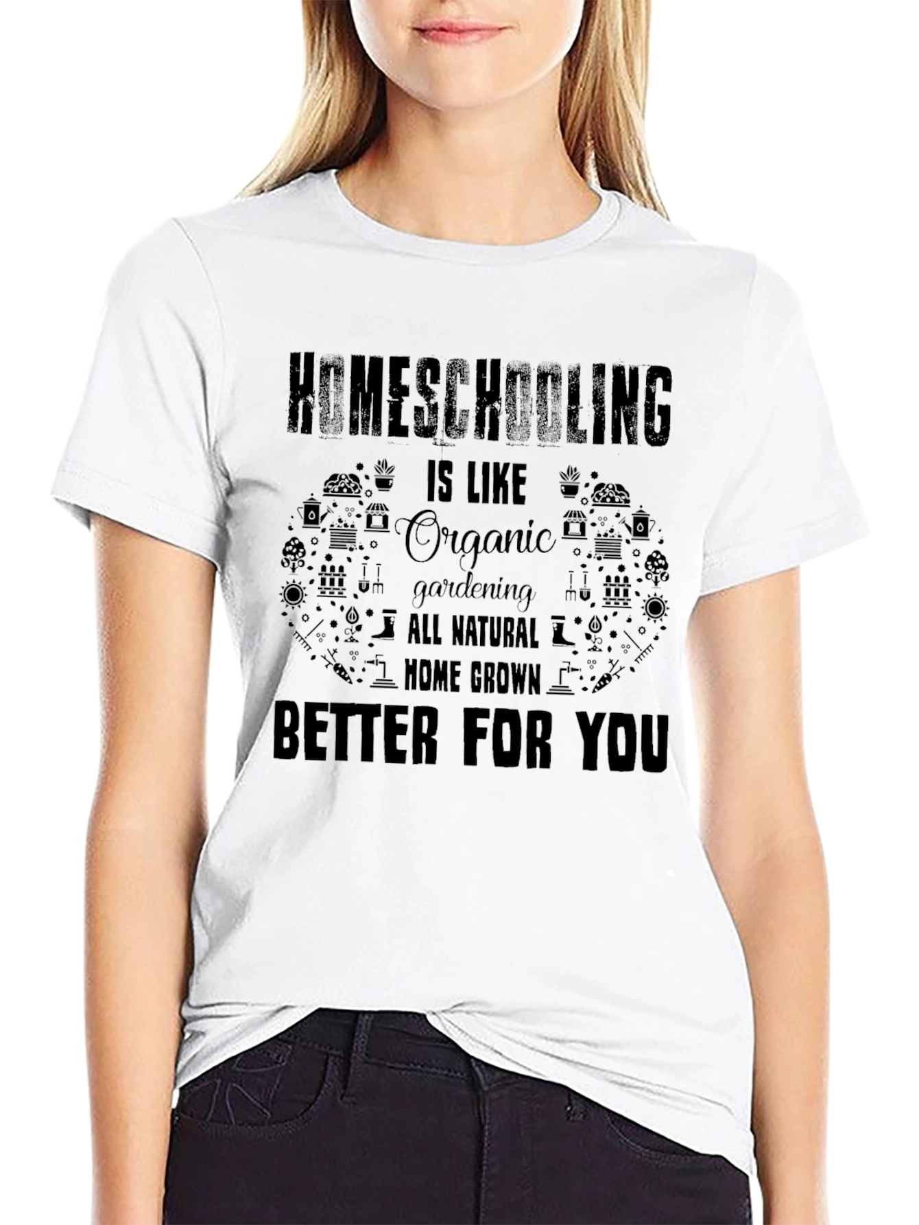 Homeschooling Organic Gardening T-Shirt