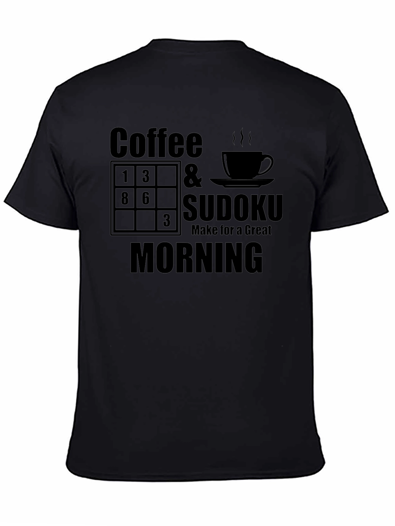 Coffee & Sudoku Morning Graphic Tee