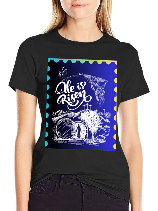 He is Risen Christian T-Shirt Easter Sunday