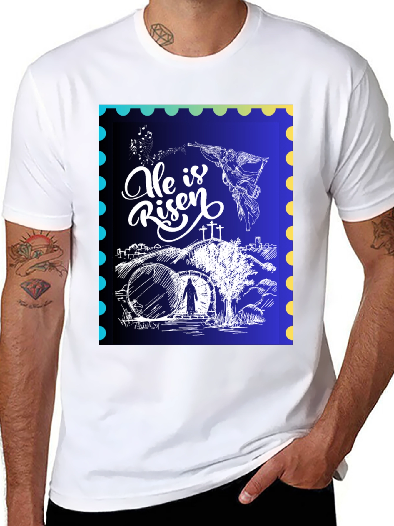 He is Risen Christian T-Shirt Easter Sunday