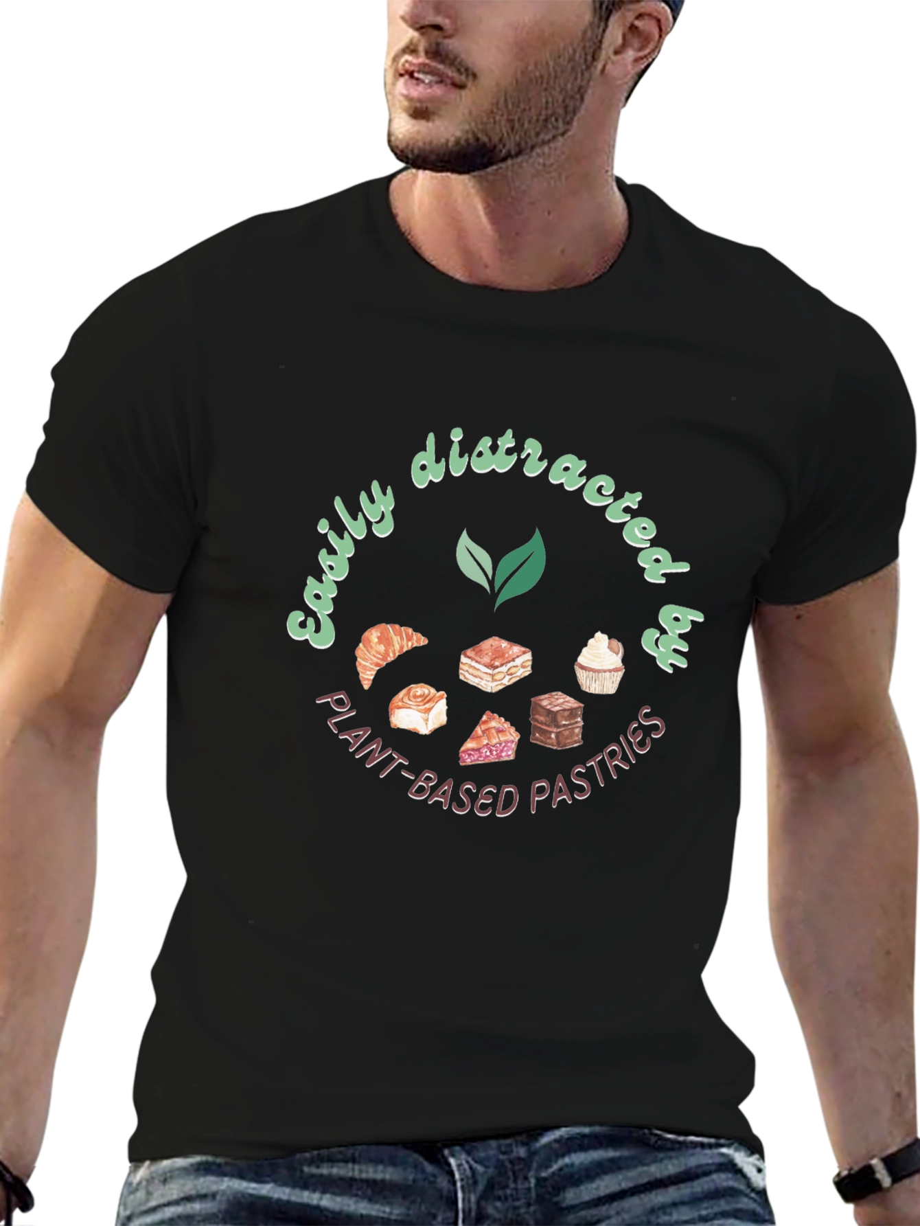 Plant-Based Pastries Black Graphic Tee