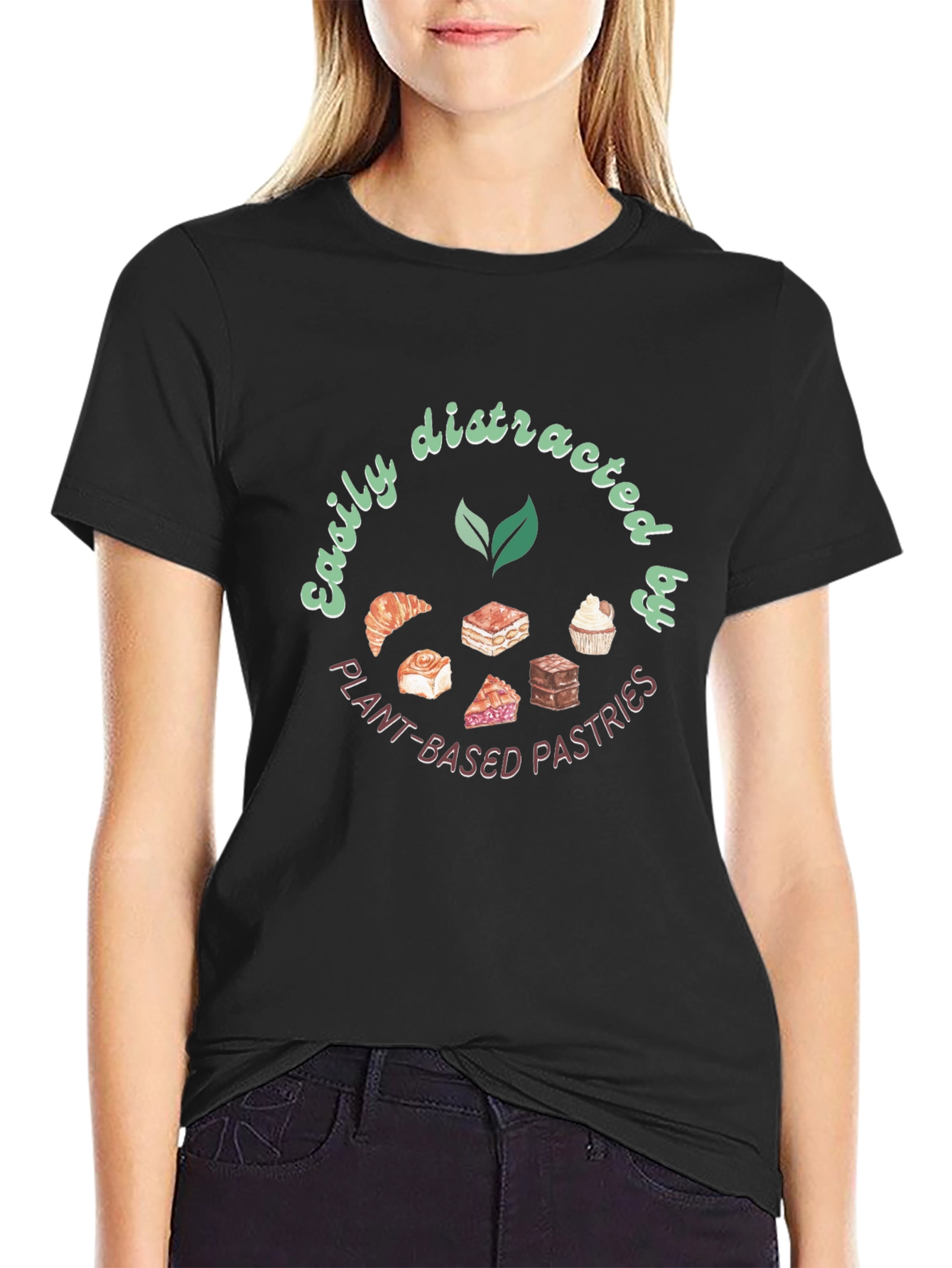 Plant-Based Pastries Black Graphic Tee
