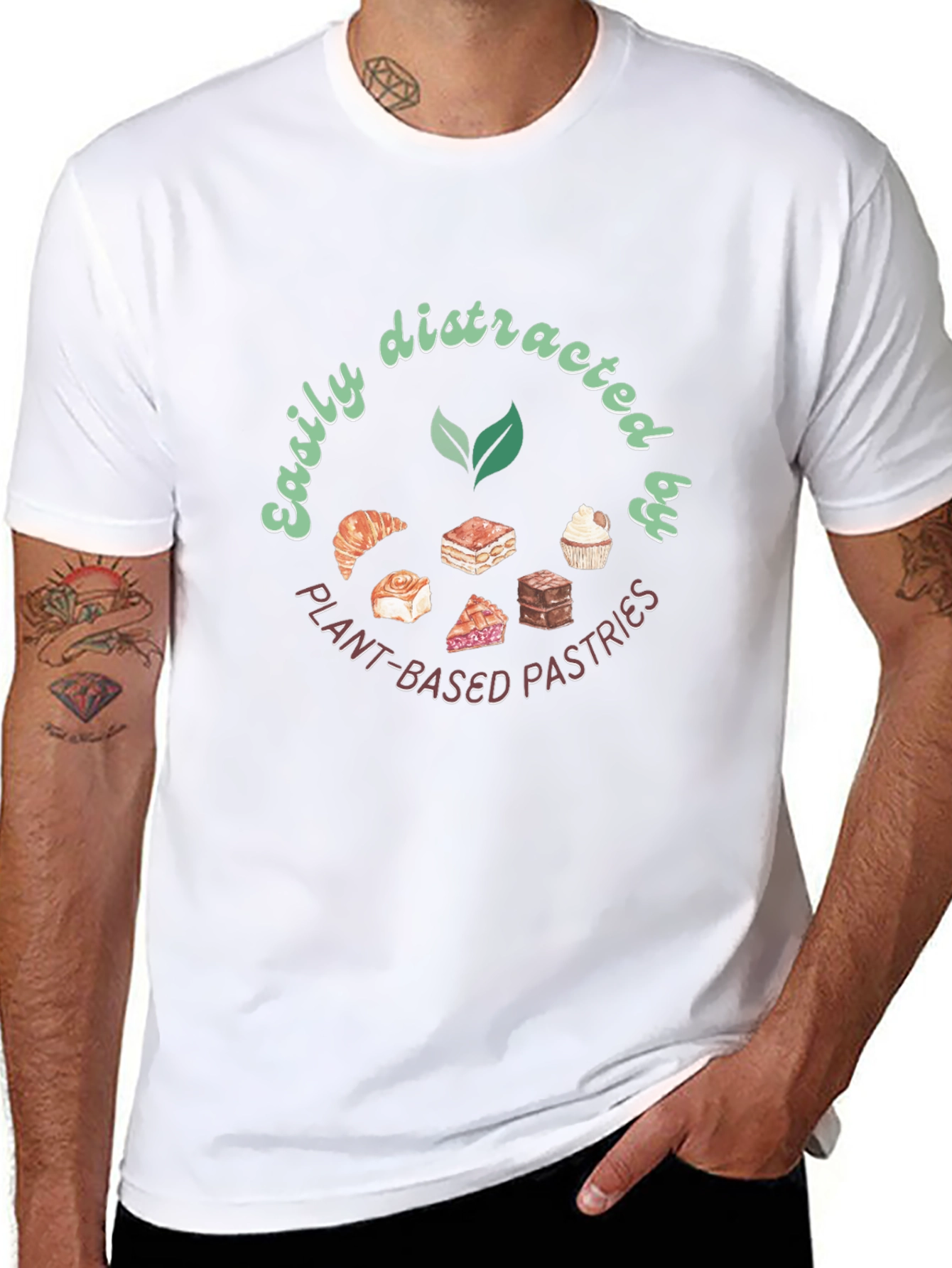 Plant-Based Pastries Black Graphic Tee