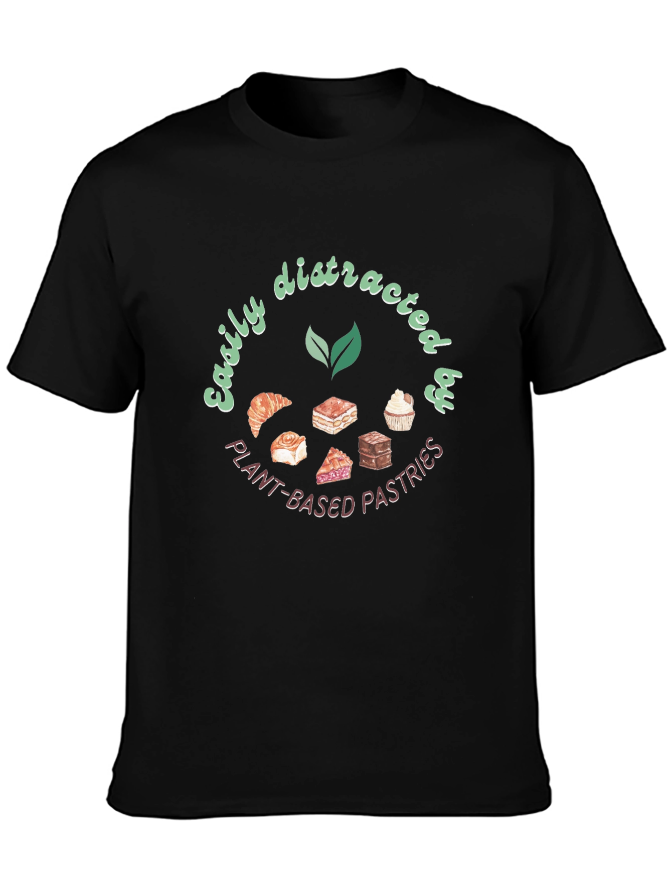 Plant-Based Pastries Black Graphic Tee