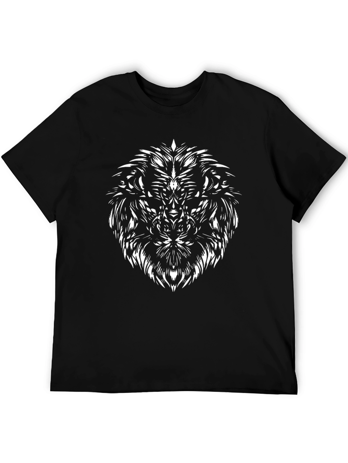 Lion Graphic Black T-Shirt