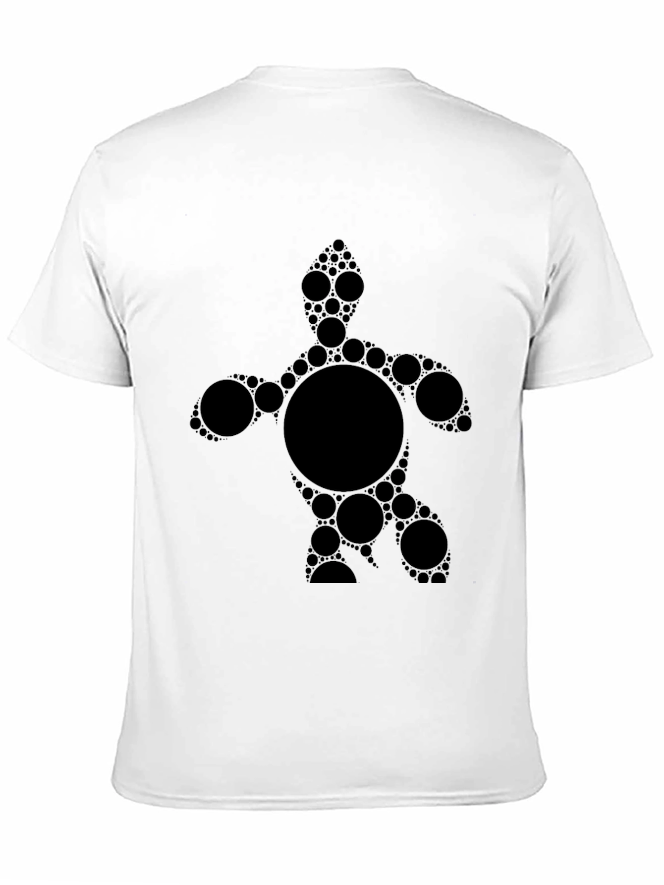 Abstract Turtle Graphic Tee - Mens Black T-Shirt