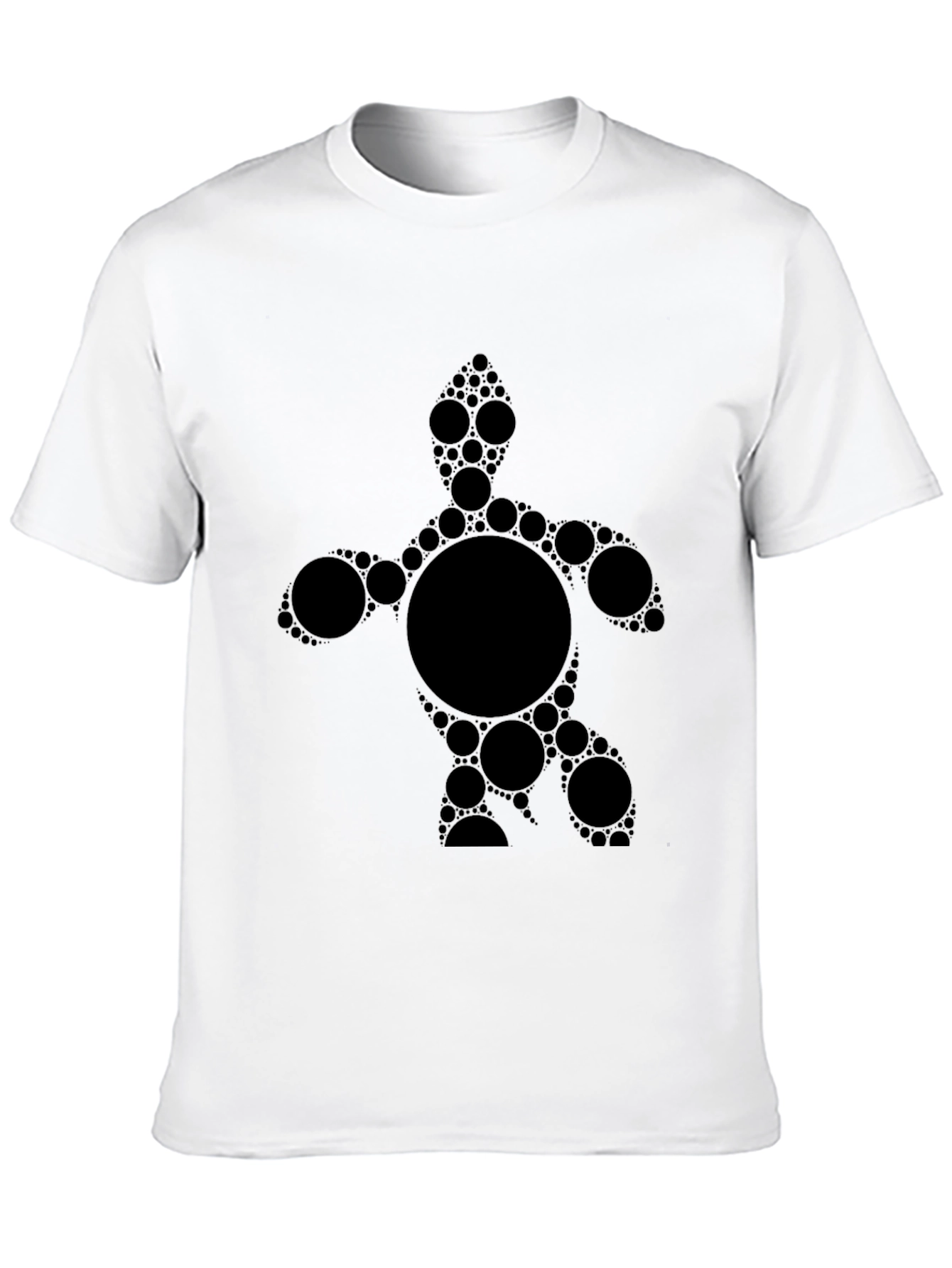 Abstract Turtle Graphic Tee - Mens Black T-Shirt