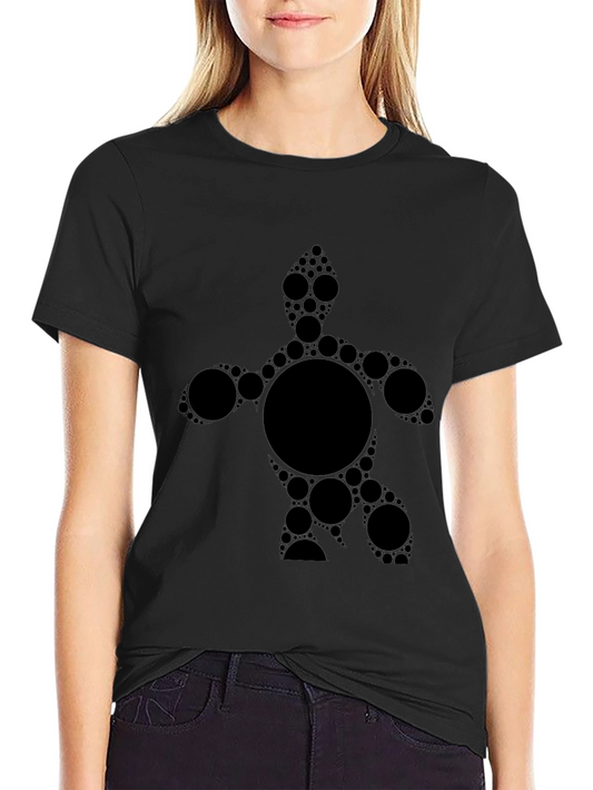 Abstract Turtle Graphic Tee - Mens Black T-Shirt