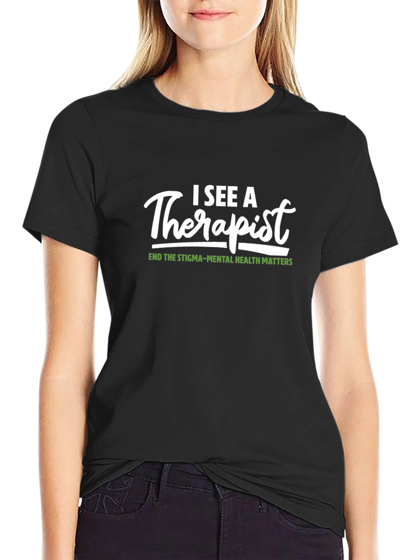 I See A Therapist Graphic Tee Mental Health Matters