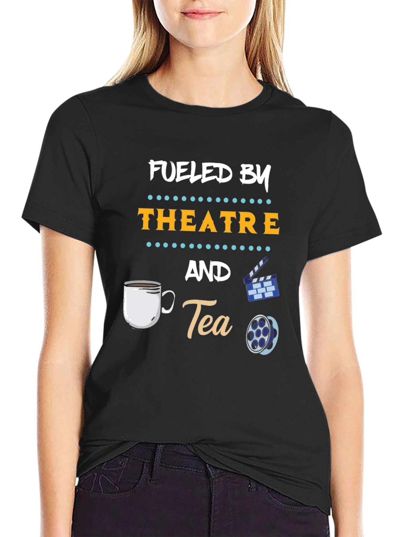 Fueled By Theatre and Tea Graphic T-Shirt