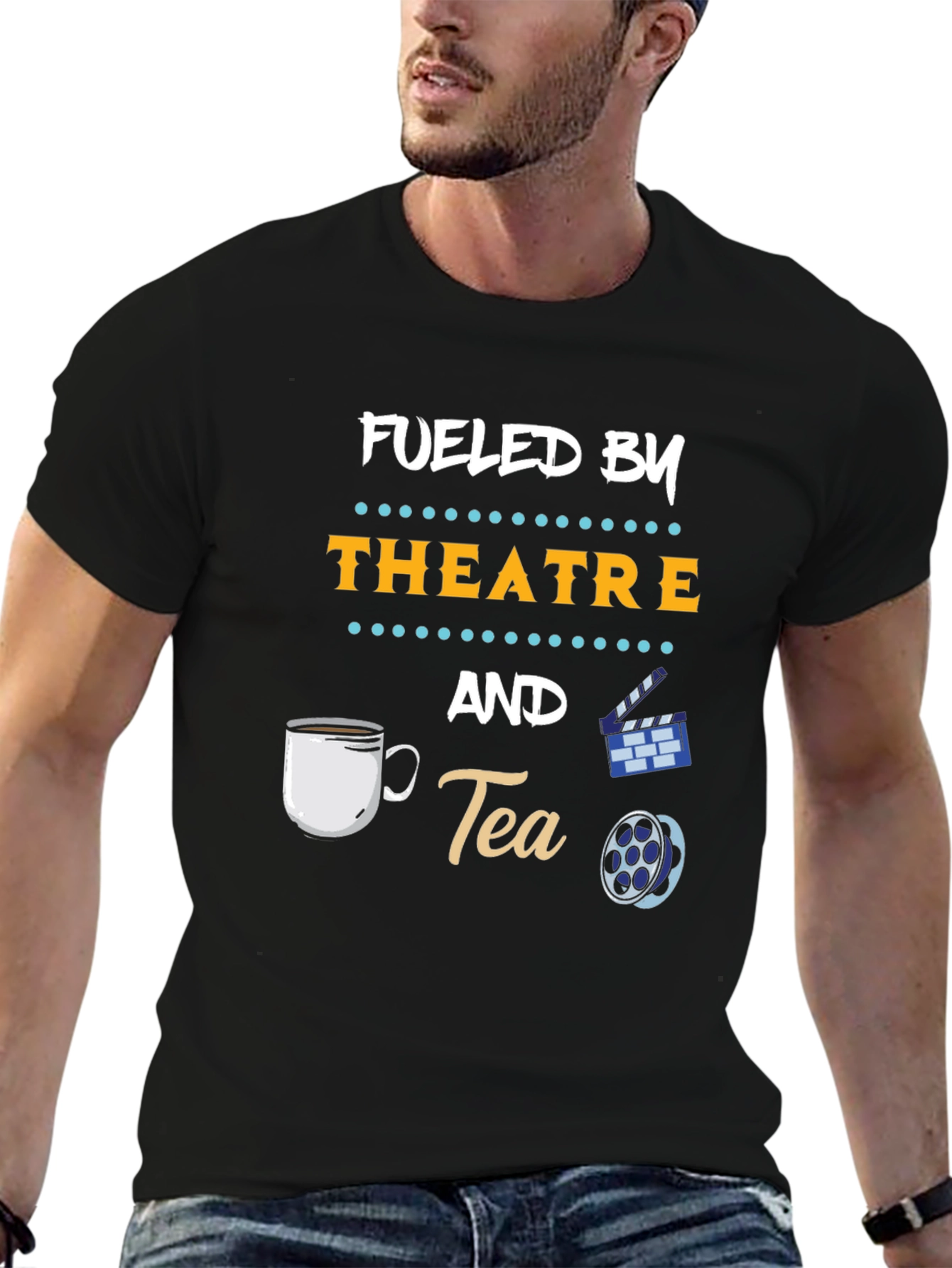 Fueled By Theatre and Tea Graphic T-Shirt
