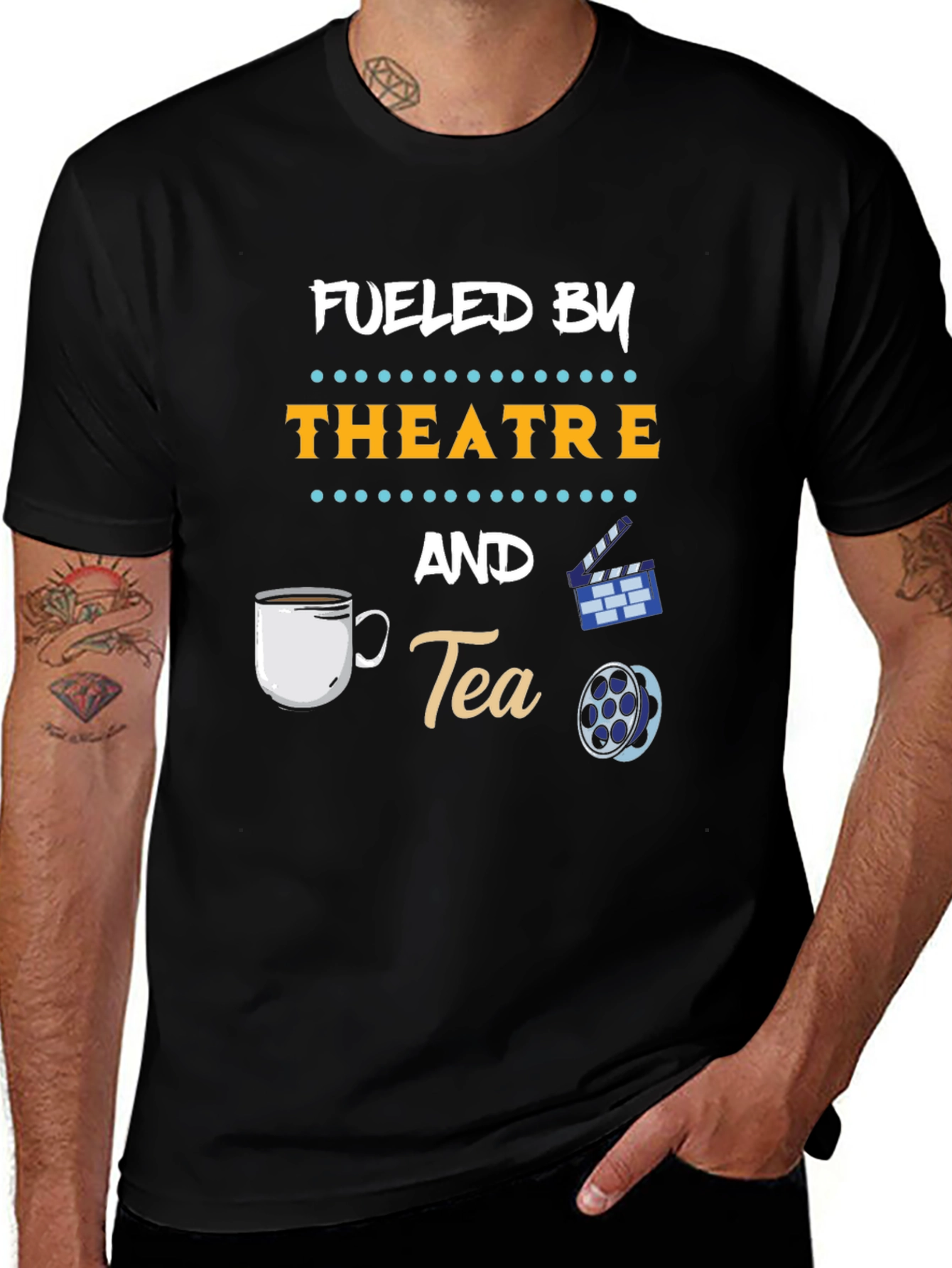 Fueled By Theatre and Tea Graphic T-Shirt