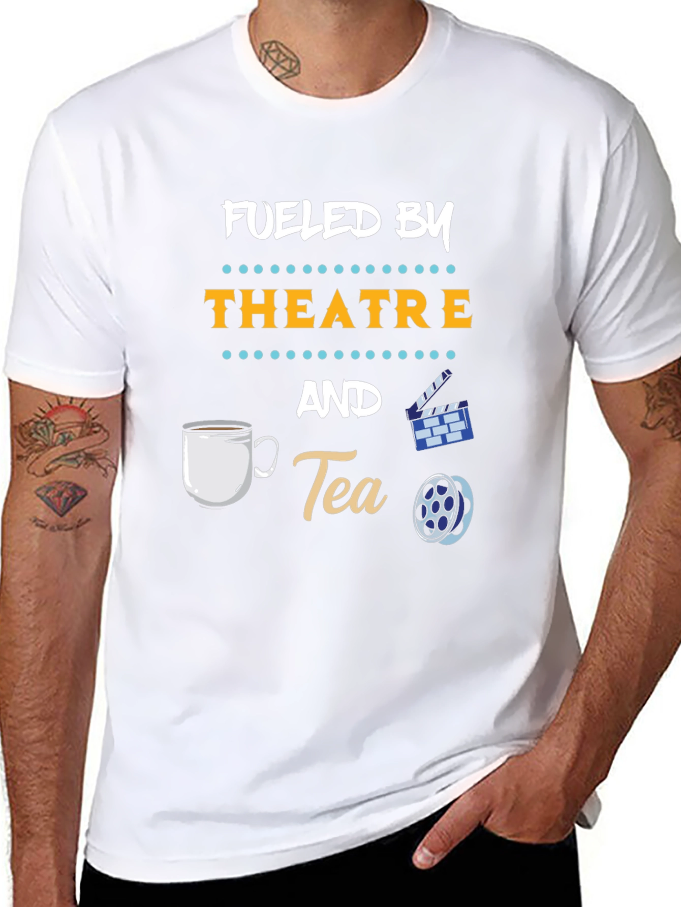Fueled By Theatre and Tea Graphic T-Shirt