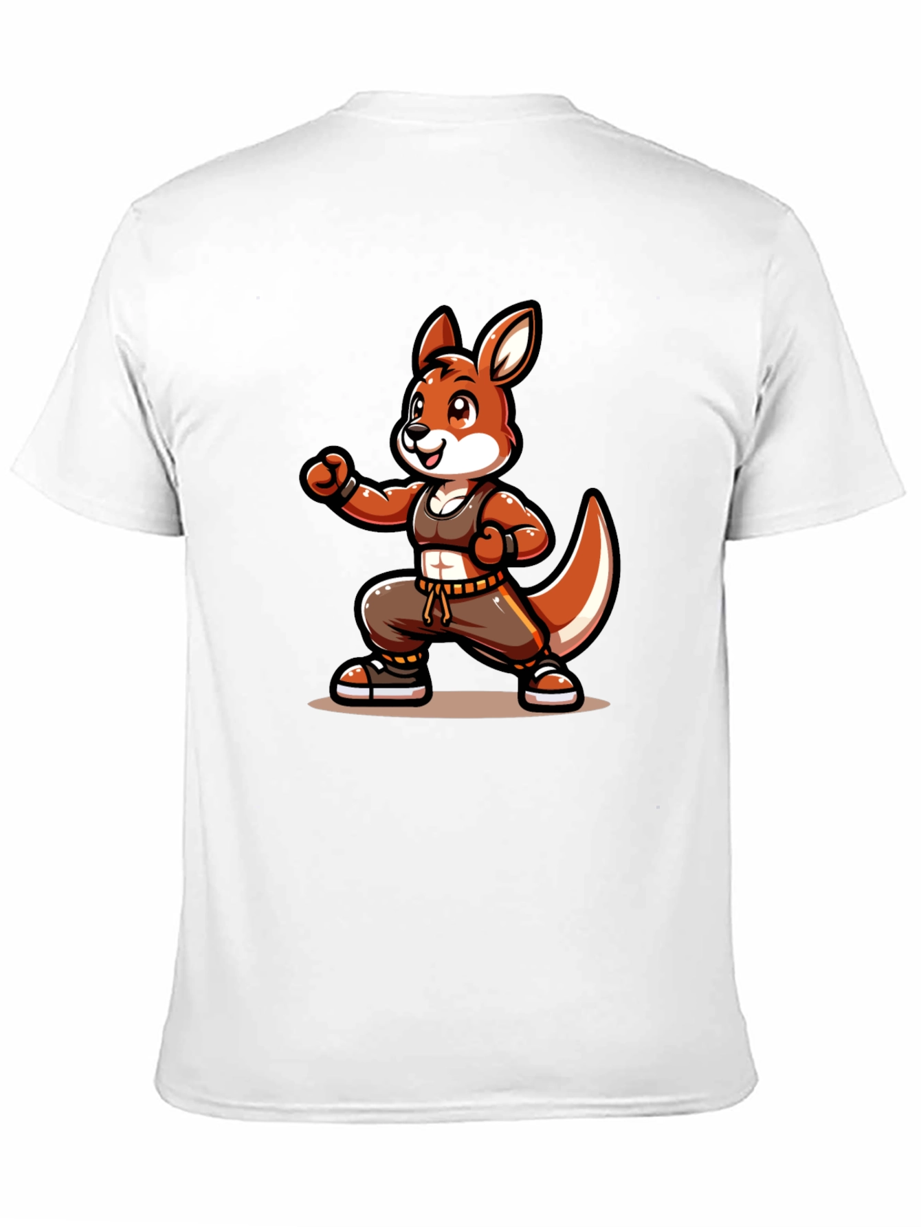 Cool Kangaroo Cartoon Graphic T-Shirt