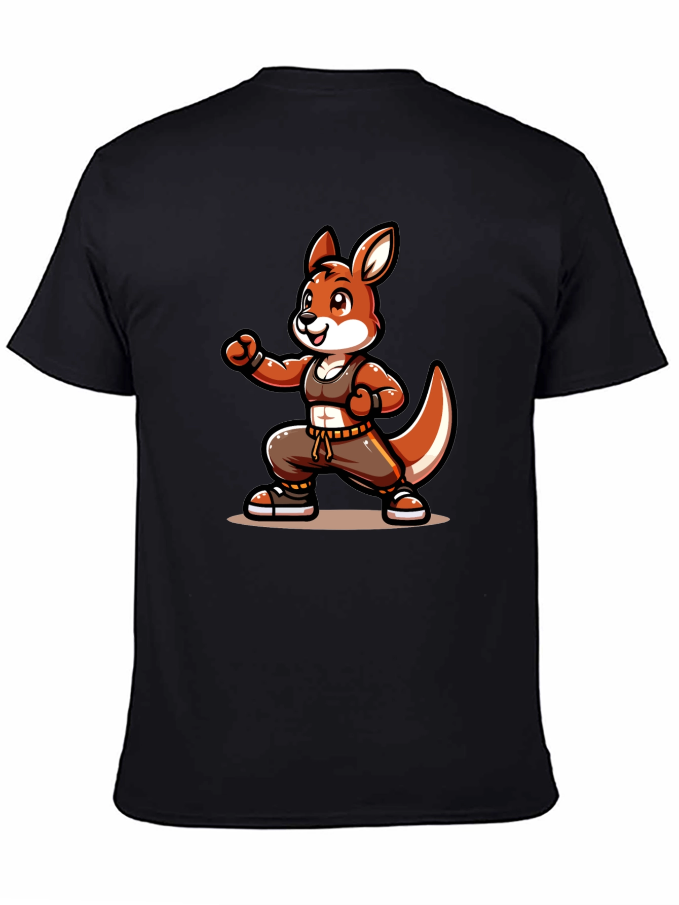 Cool Kangaroo Cartoon Graphic T-Shirt