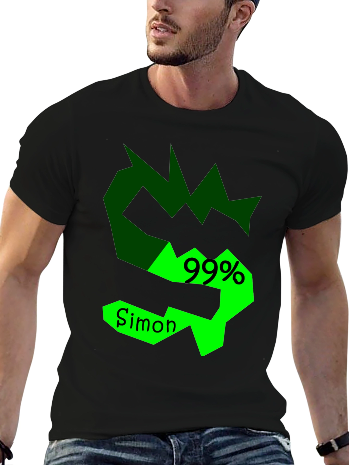 Simon 99% T-Shirt - Unique Graphic Tee