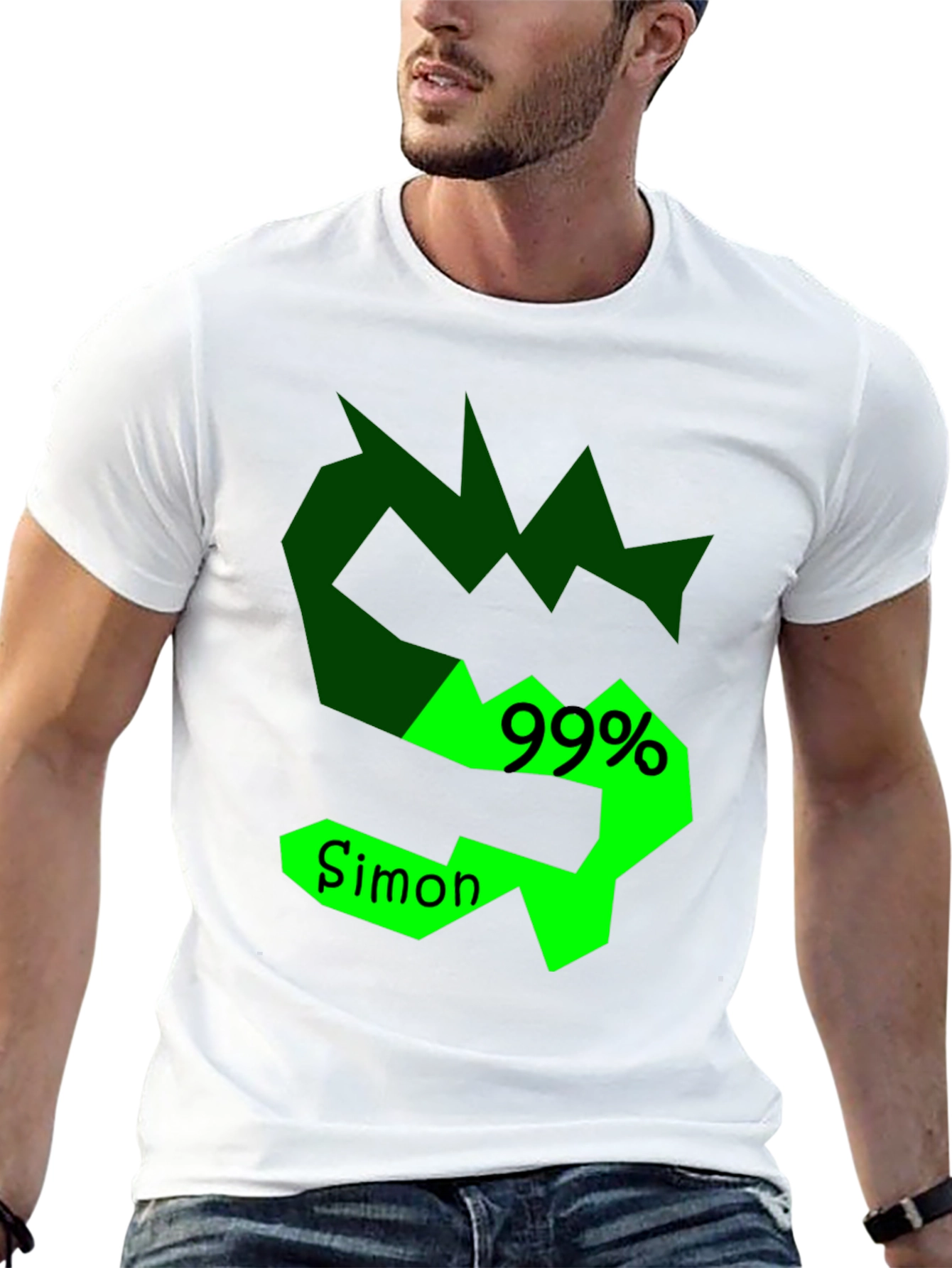 Simon 99% T-Shirt - Unique Graphic Tee