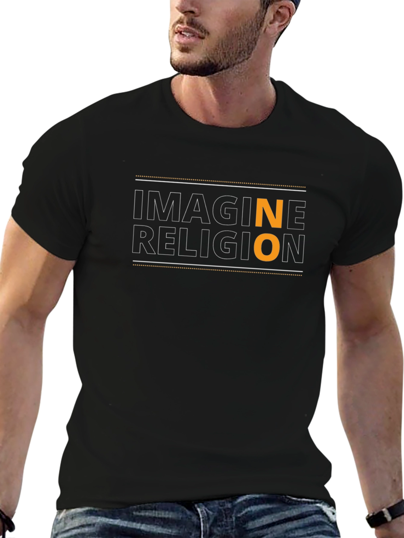 Imagine No Religion T-Shirt - Black