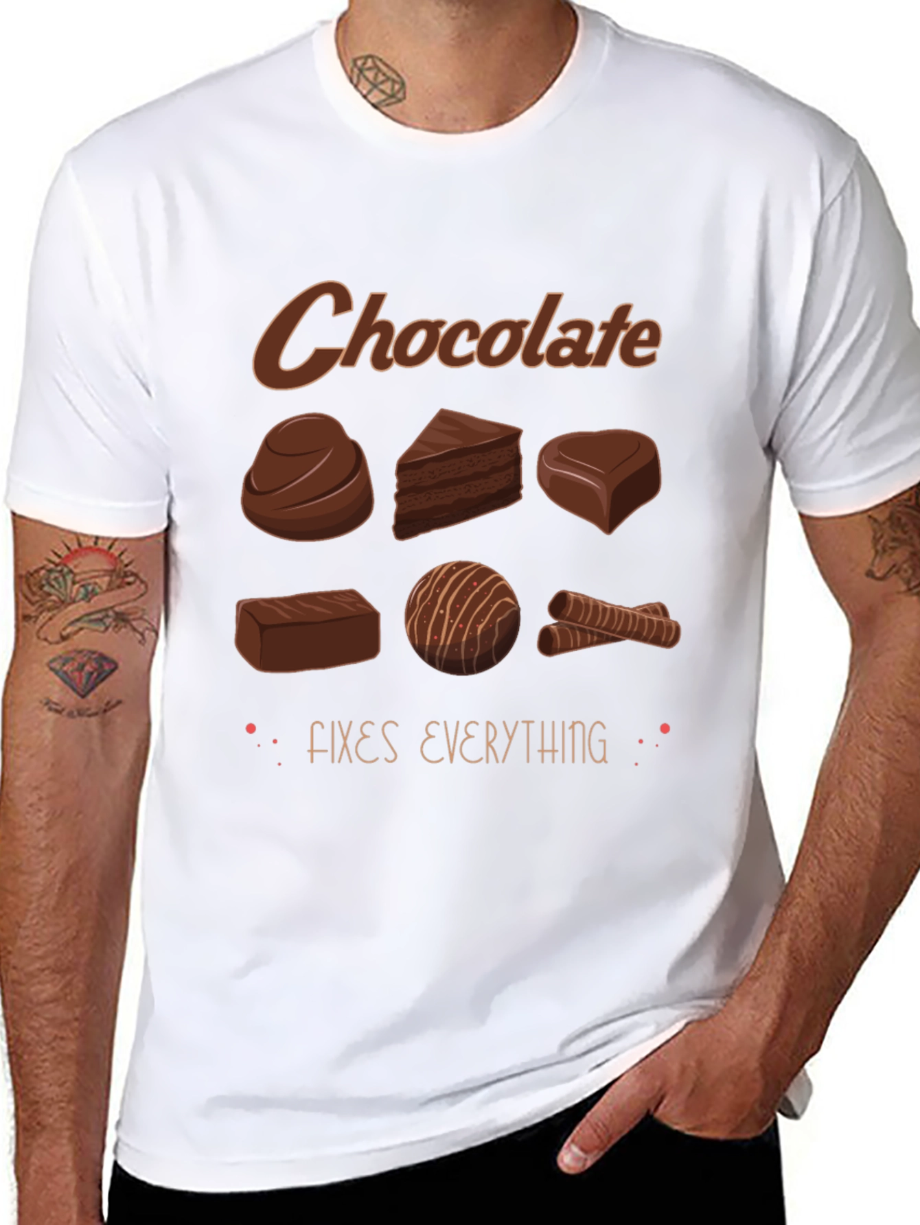 Chocolate Fixes Everything Graphic T-Shirt