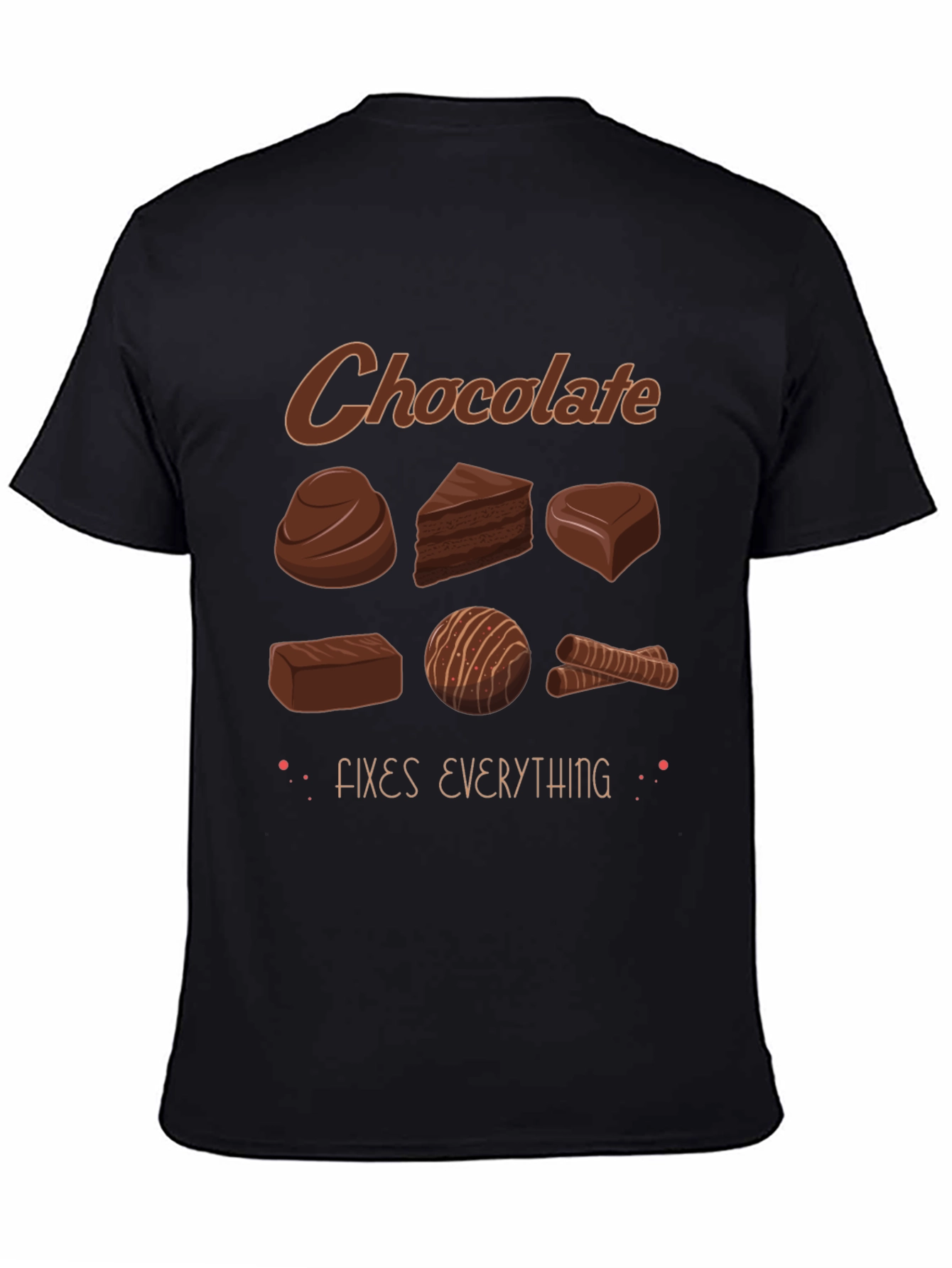 Chocolate Fixes Everything Graphic T-Shirt