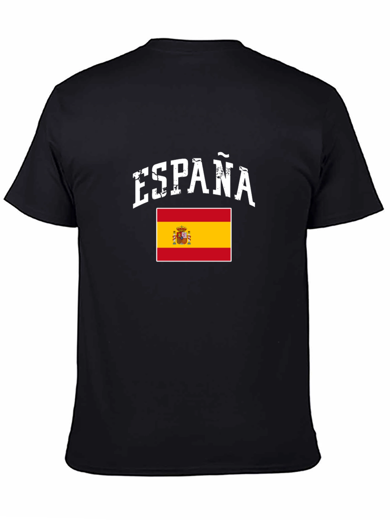 España Flag Graphic Tee - Black