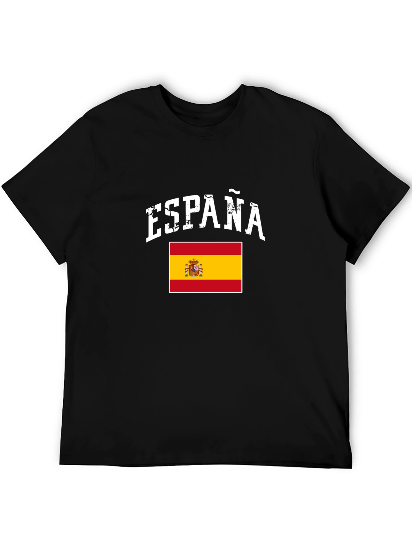 España Flag Graphic Tee - Black