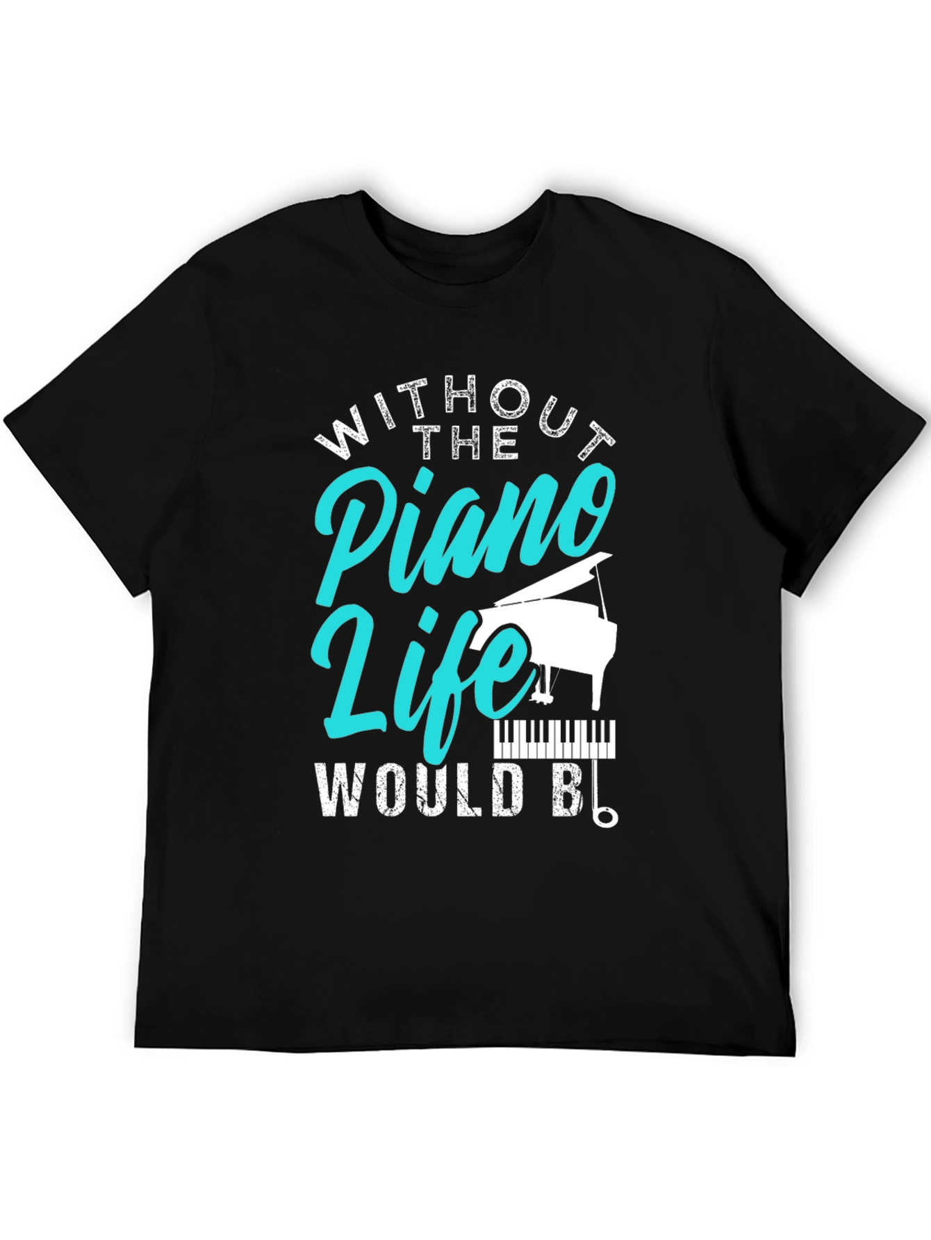 Piano Life Graphic Tee - Music Lover Shirt
