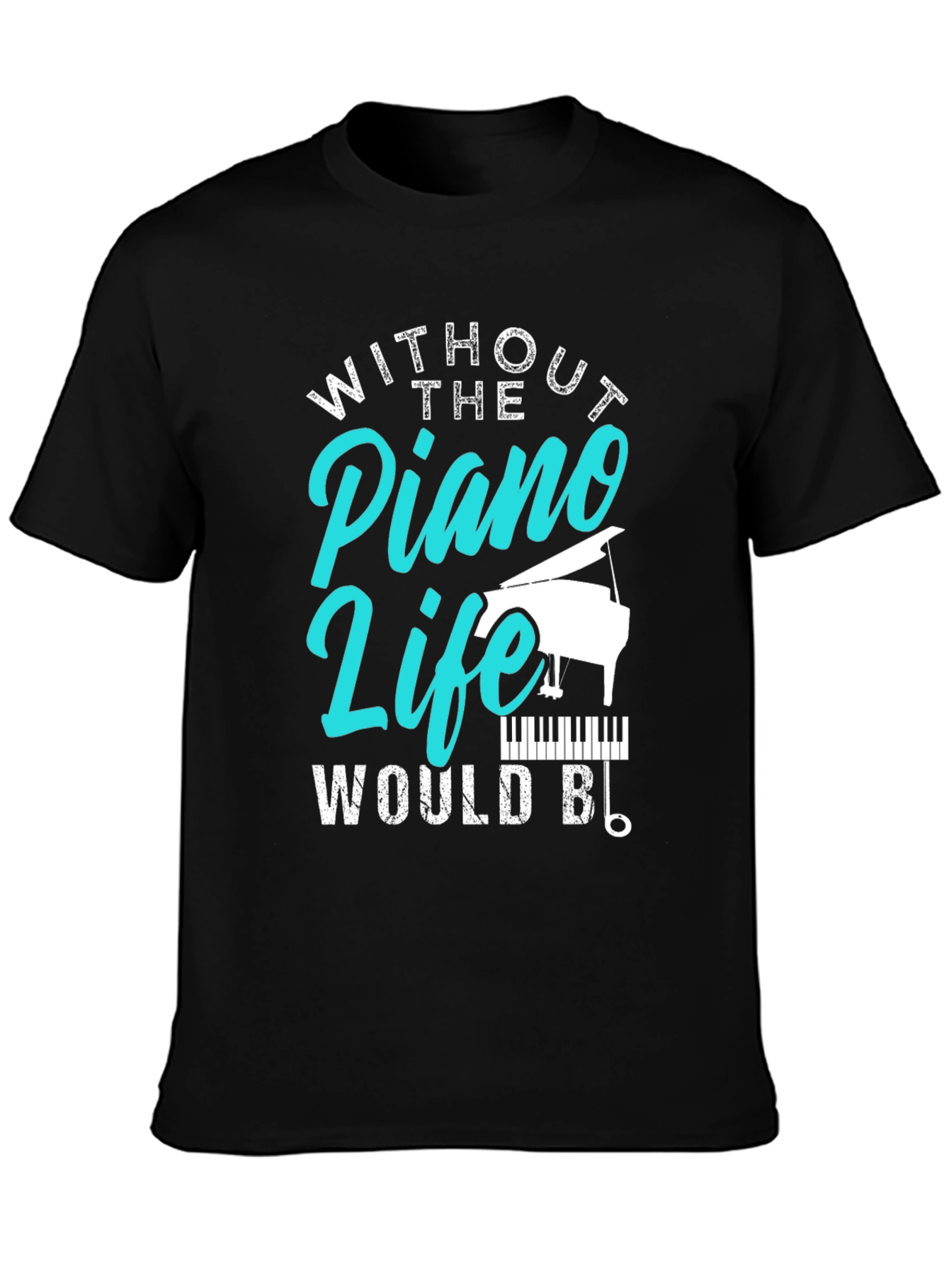 Piano Life Graphic Tee - Music Lover Shirt