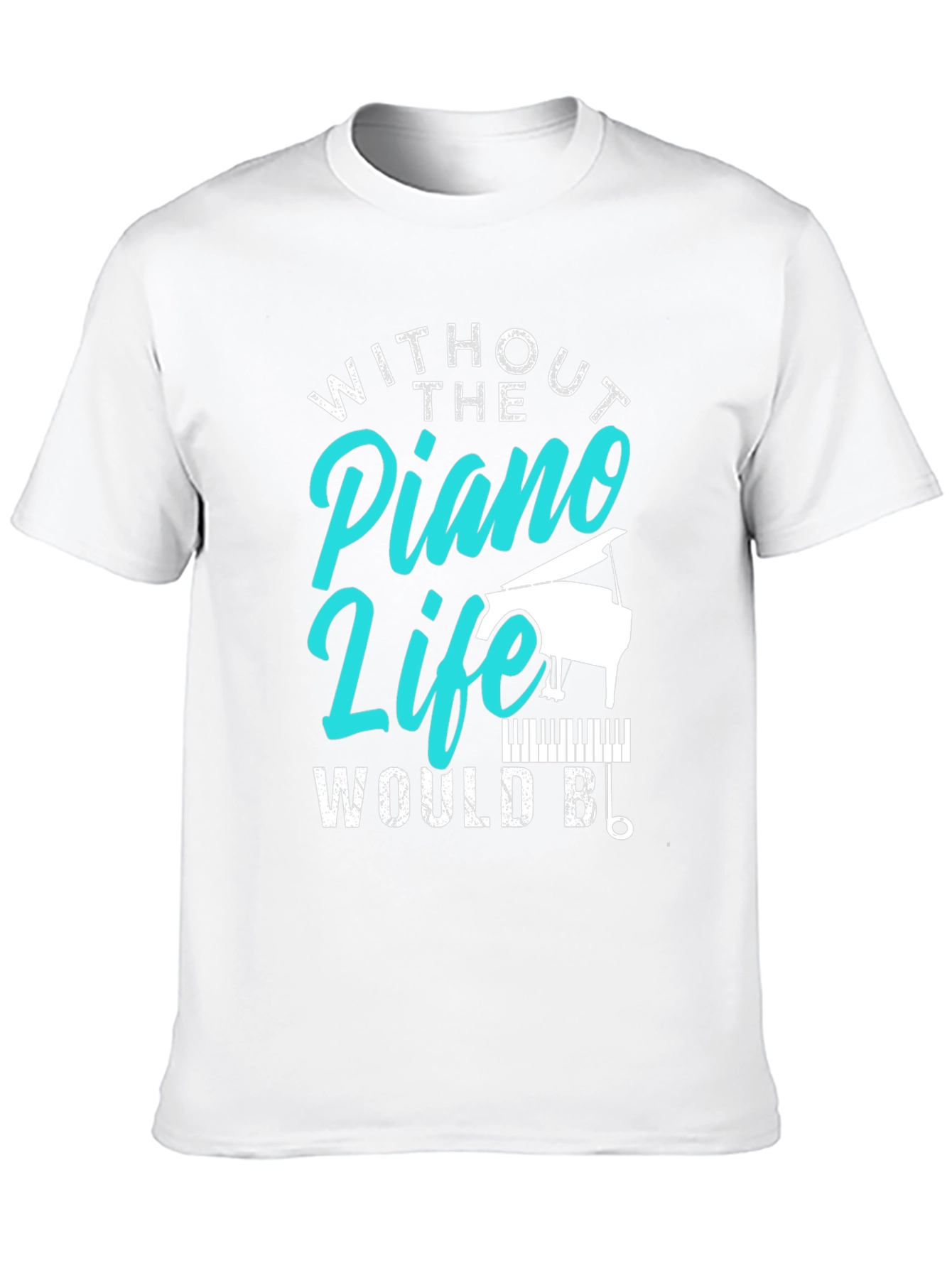 Piano Life Graphic Tee - Music Lover Shirt